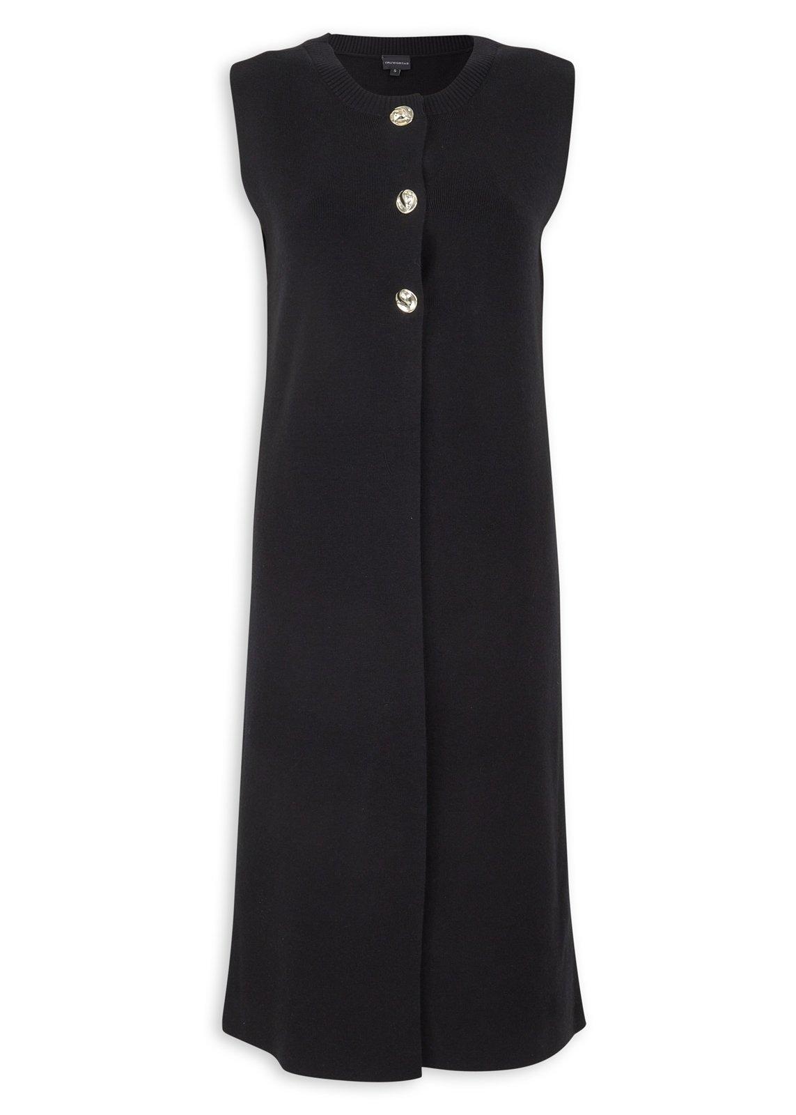 Black Longer Length Gilet (3236808) | Truworths