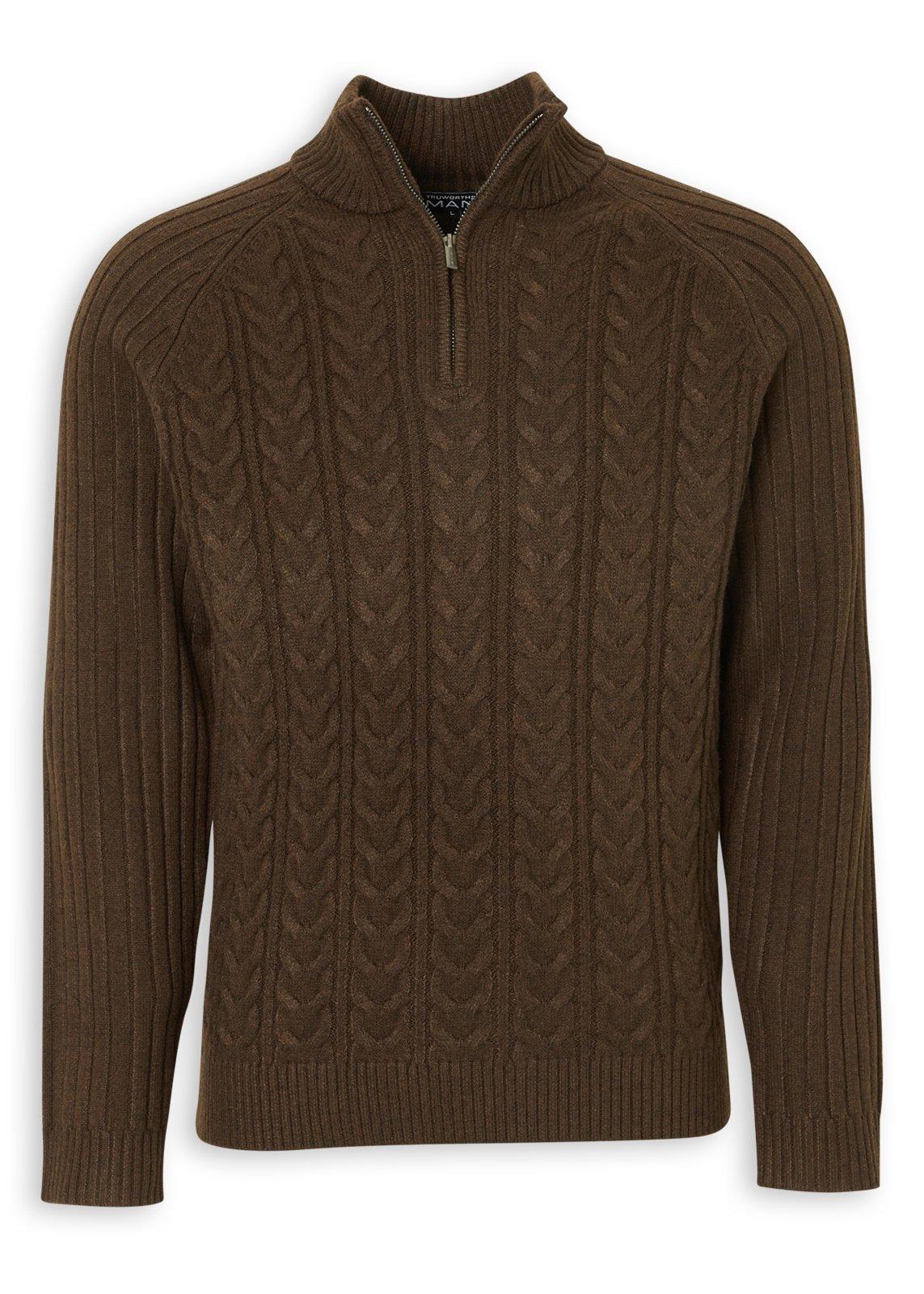 Brown Knit Sweater (3237366) | Truworths Man