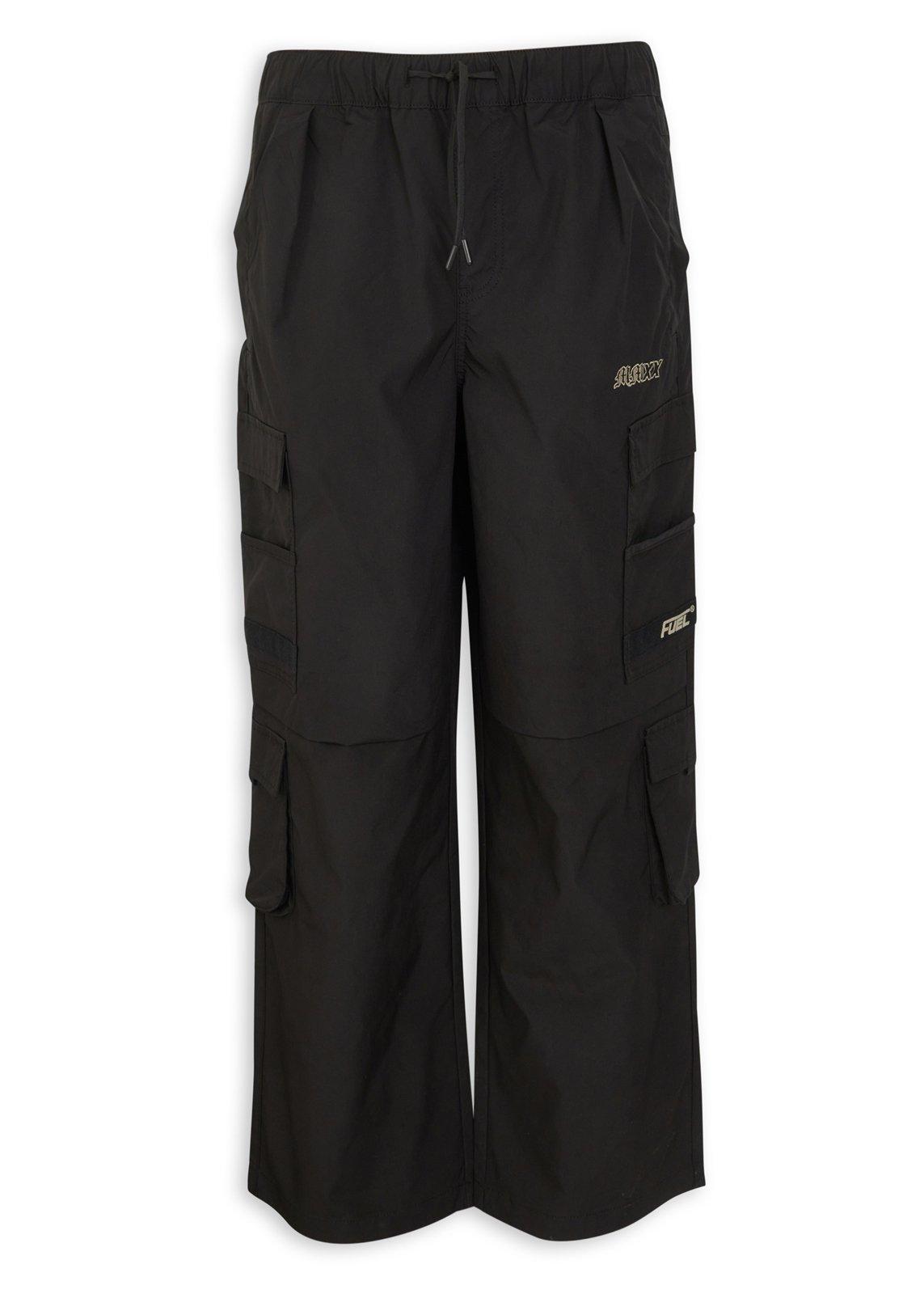 Black Loose Fit Utility Pants (3237400) | Fuel