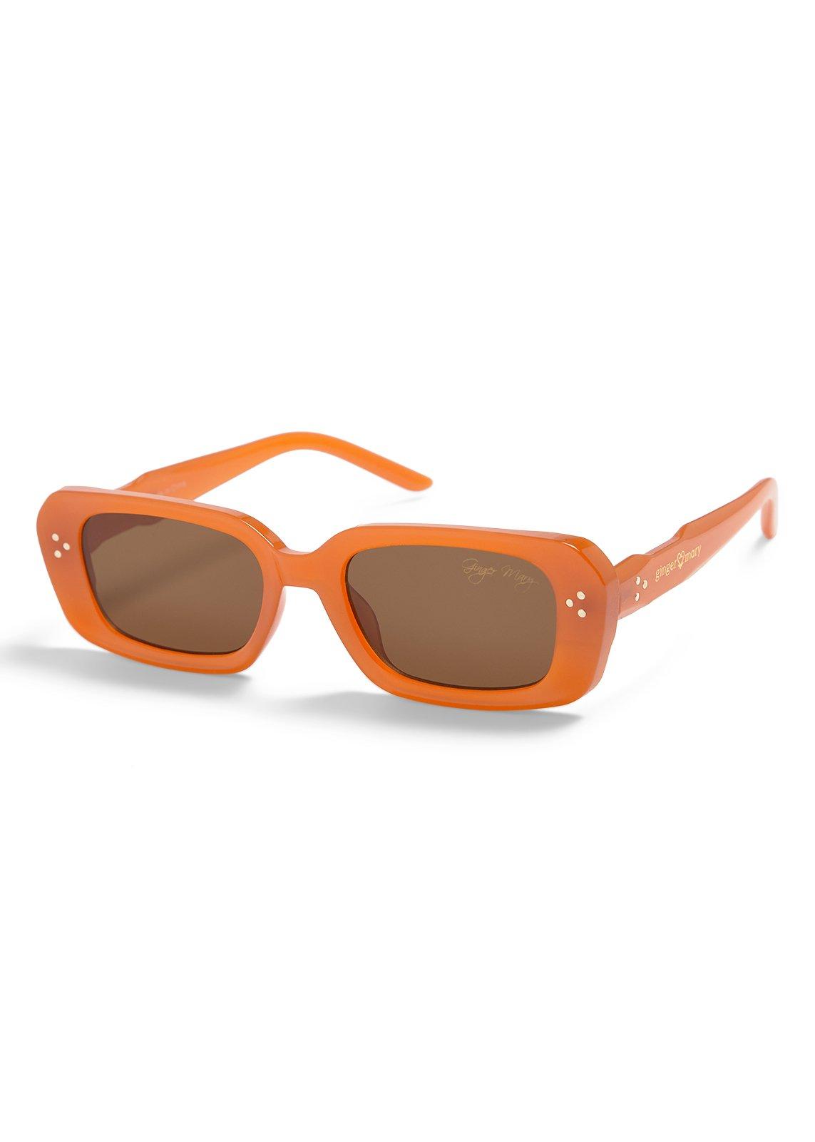 Orange Retro Rectangle Sunglasses (3237428) | Ginger Mary