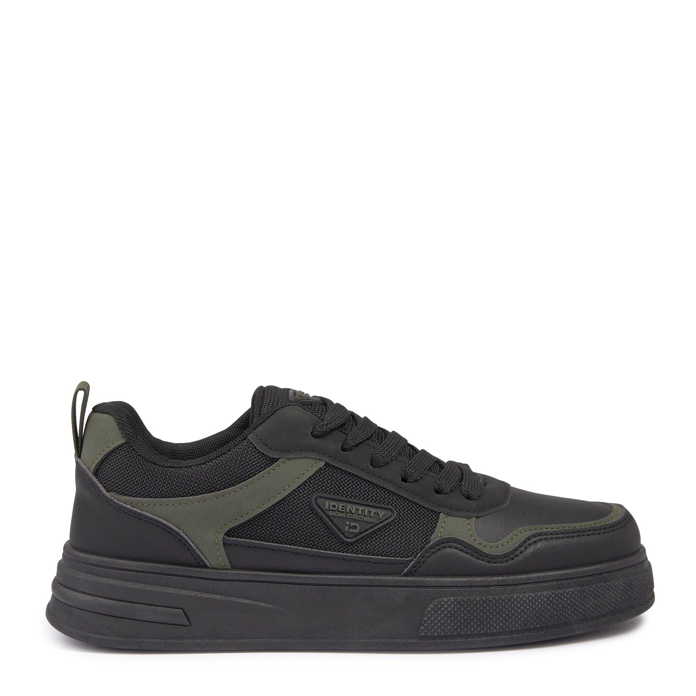 【ioan】 Black and Olive Sneakers (3237661) | Identity