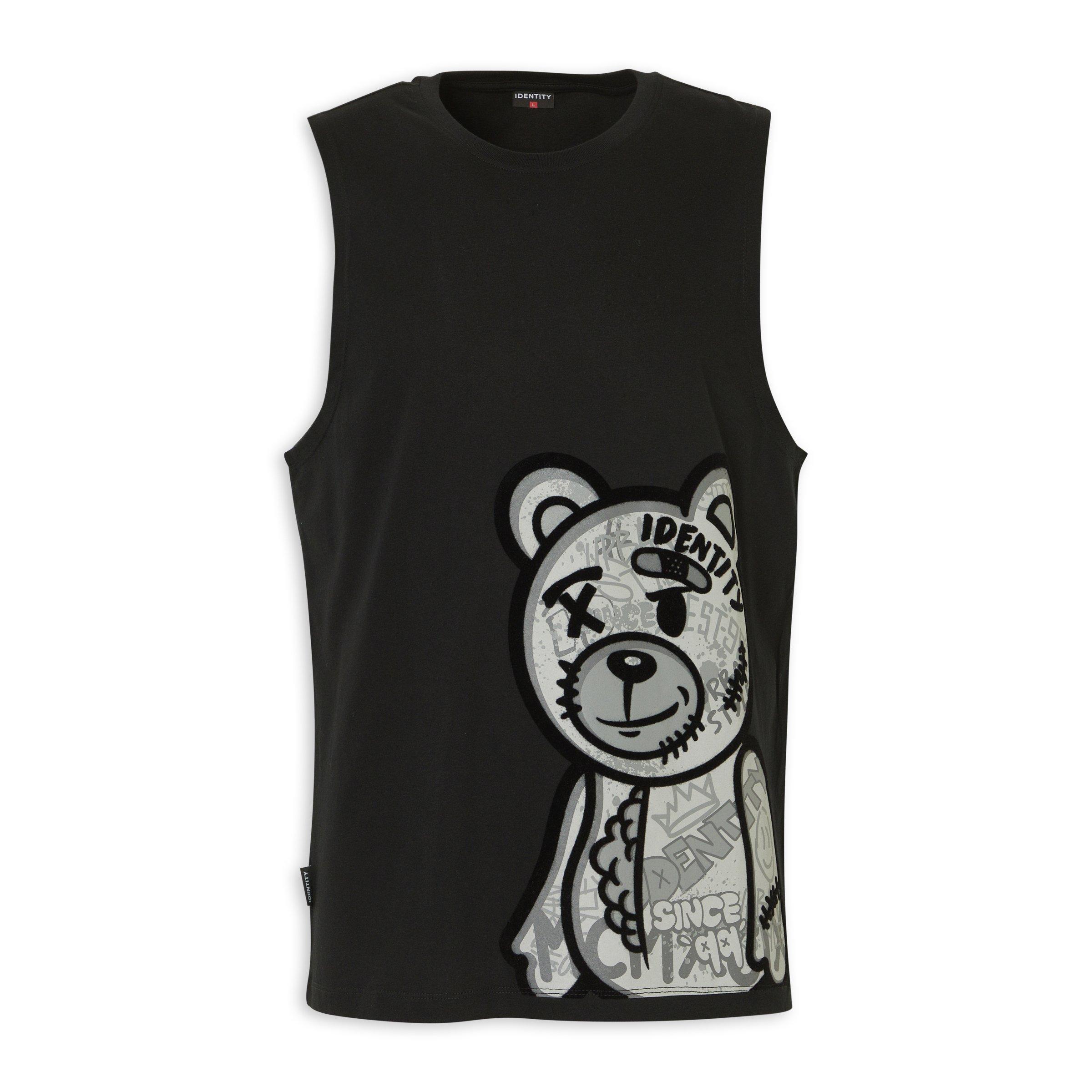 Black Graphic Vest (3237971) | Identity