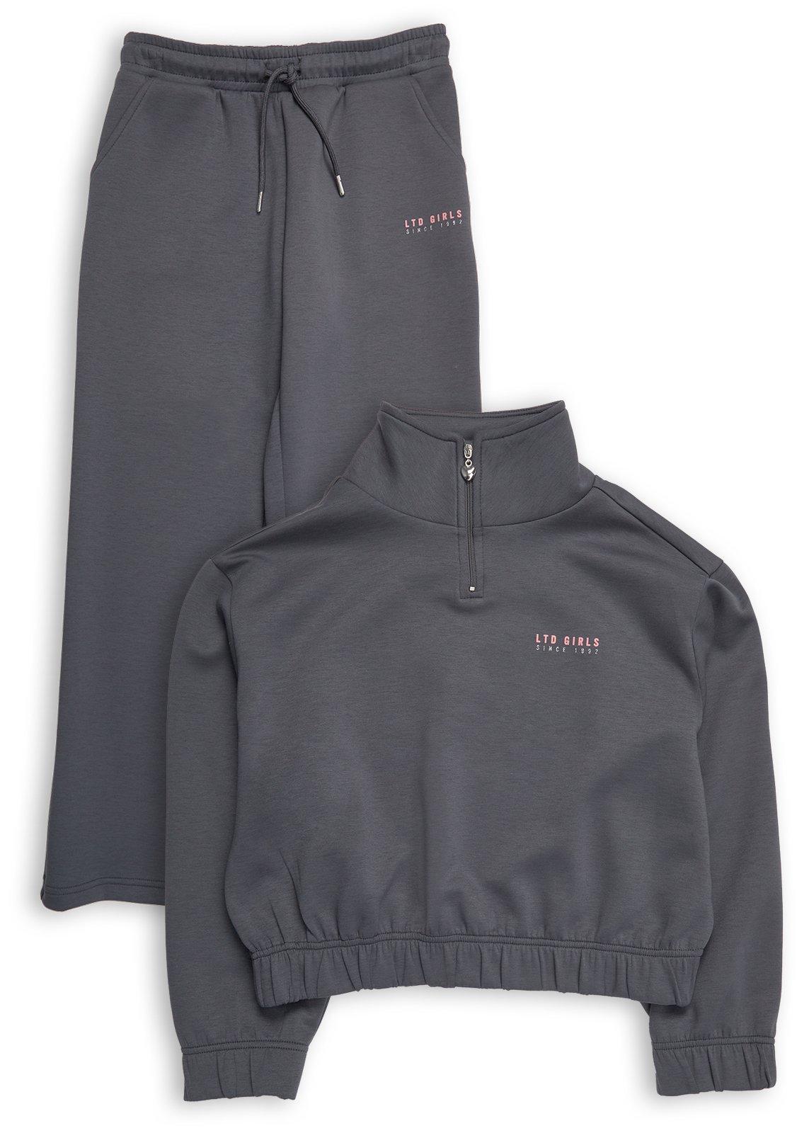 Girls Grey Sweatshirt and Jogger Set (3238194) | LTD Kids