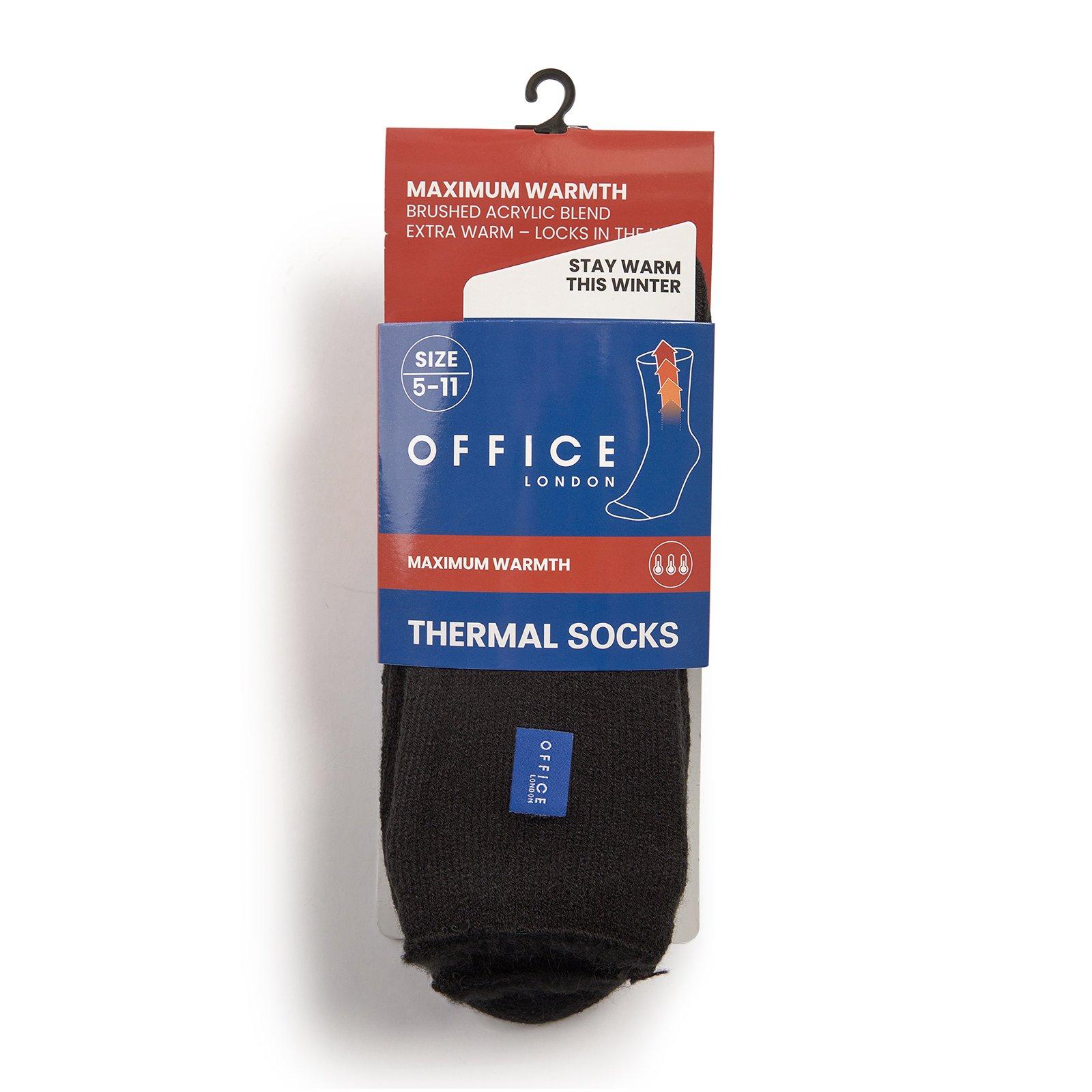Black Maximum Warmth Socks (3238243) | OFFICE London