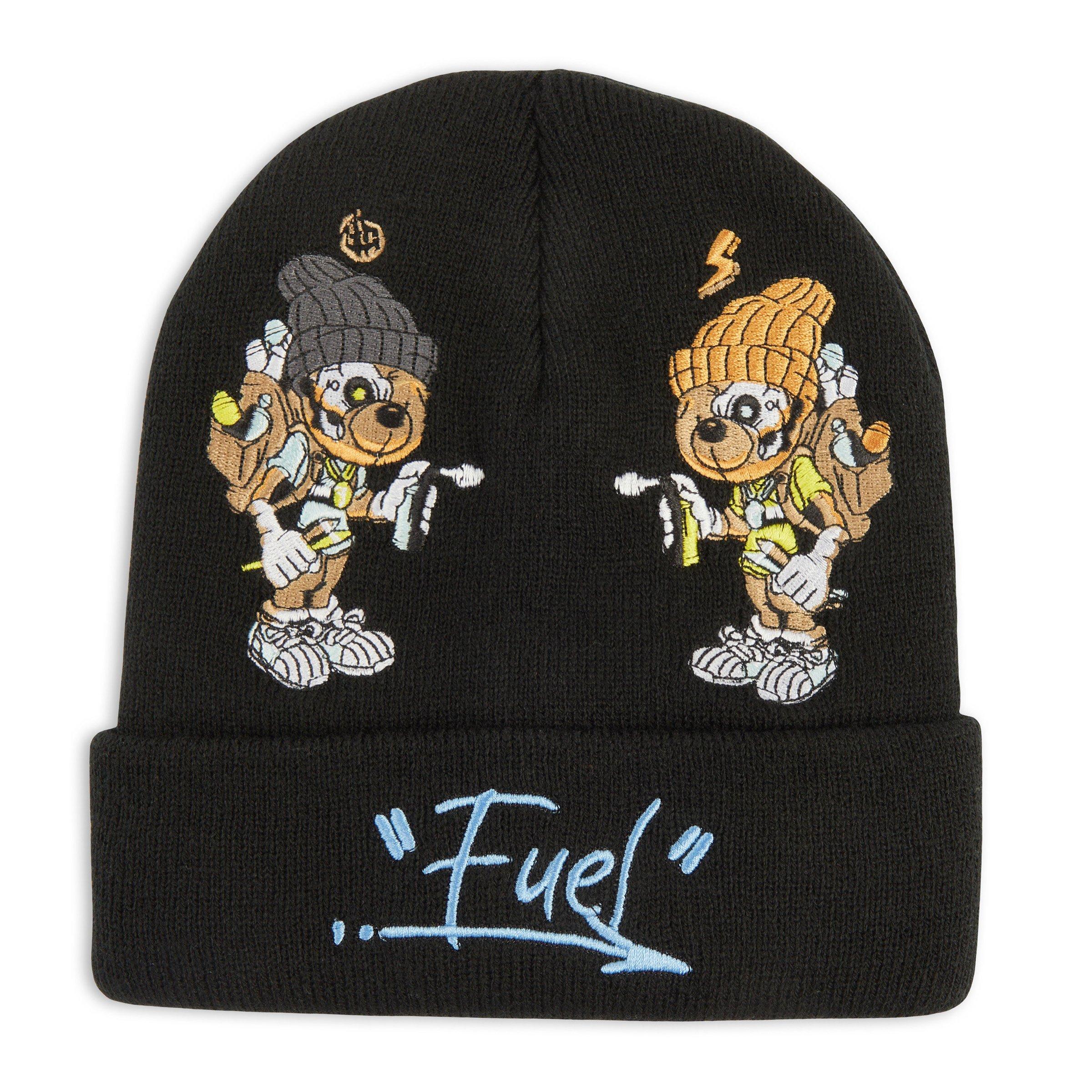 Black Graphic Beanie (3238329) | Fuel