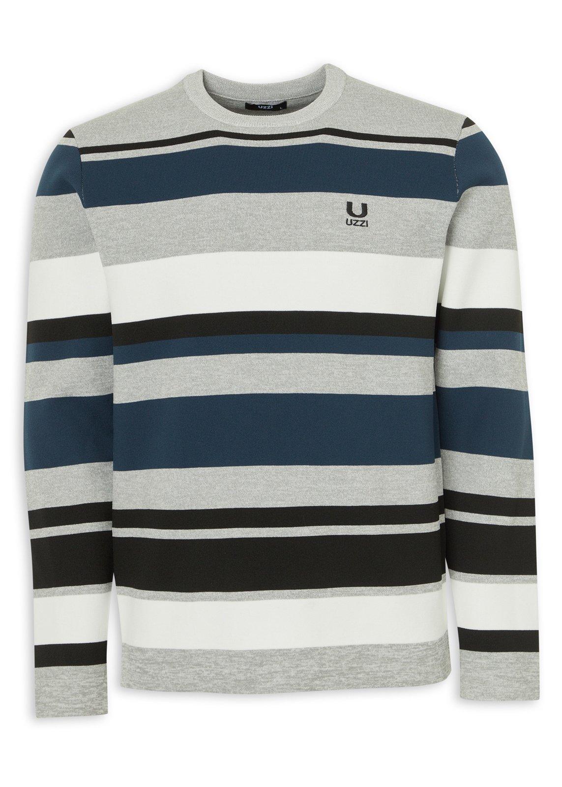 Grey Stripe Sweater (3239293) | UZZI