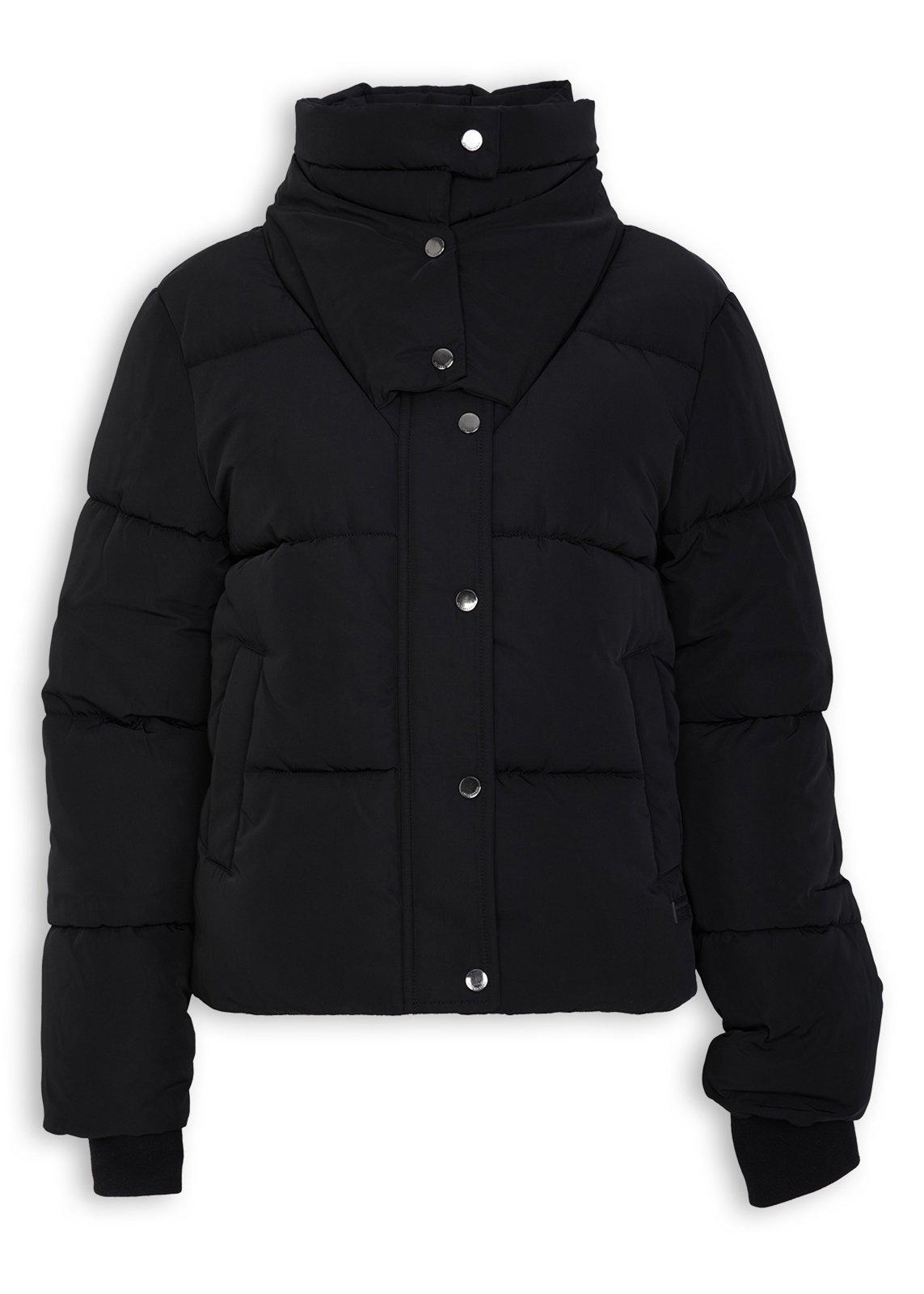 ジャケット・アウター fekete high-neck jacket Black High-Neck Puffer Jacket (3239319) | OUTBACK RED