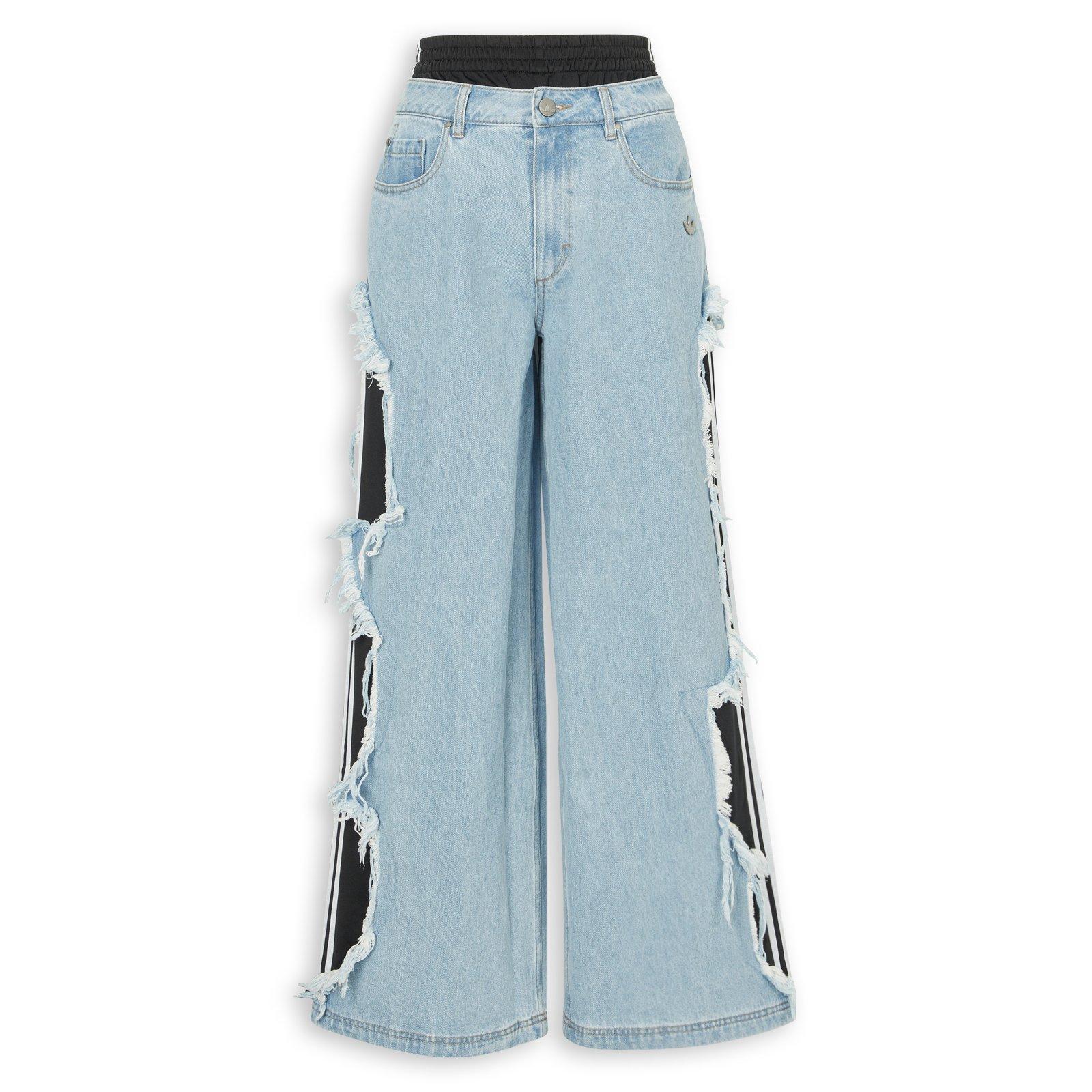 パンツ adidas Women's Adilenium Denim Pants Denim Adilenium 5.0 Deconstucted Denim Pants (3239684) | Adidas