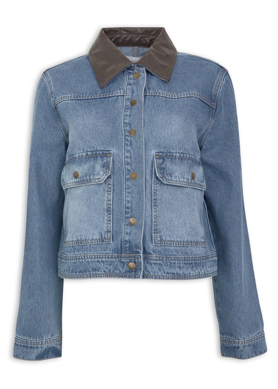 Denim Jacket with Brown Collar (3240461) | OUTBACK RED