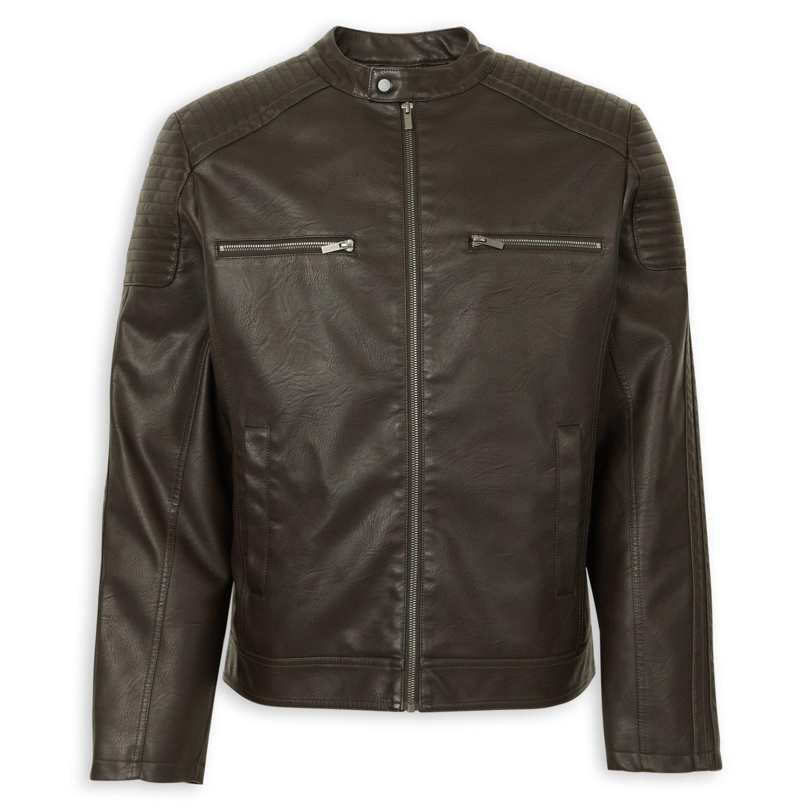 Brown Biker Jacket (3240477) | Identity