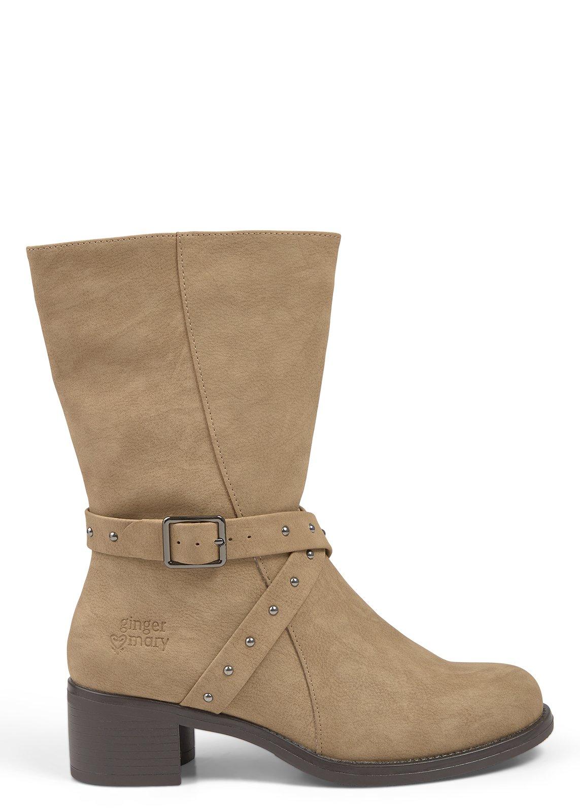 Sorrel ミディアム Western Stud Midcalf Boots (3241251) | Ginger Mary