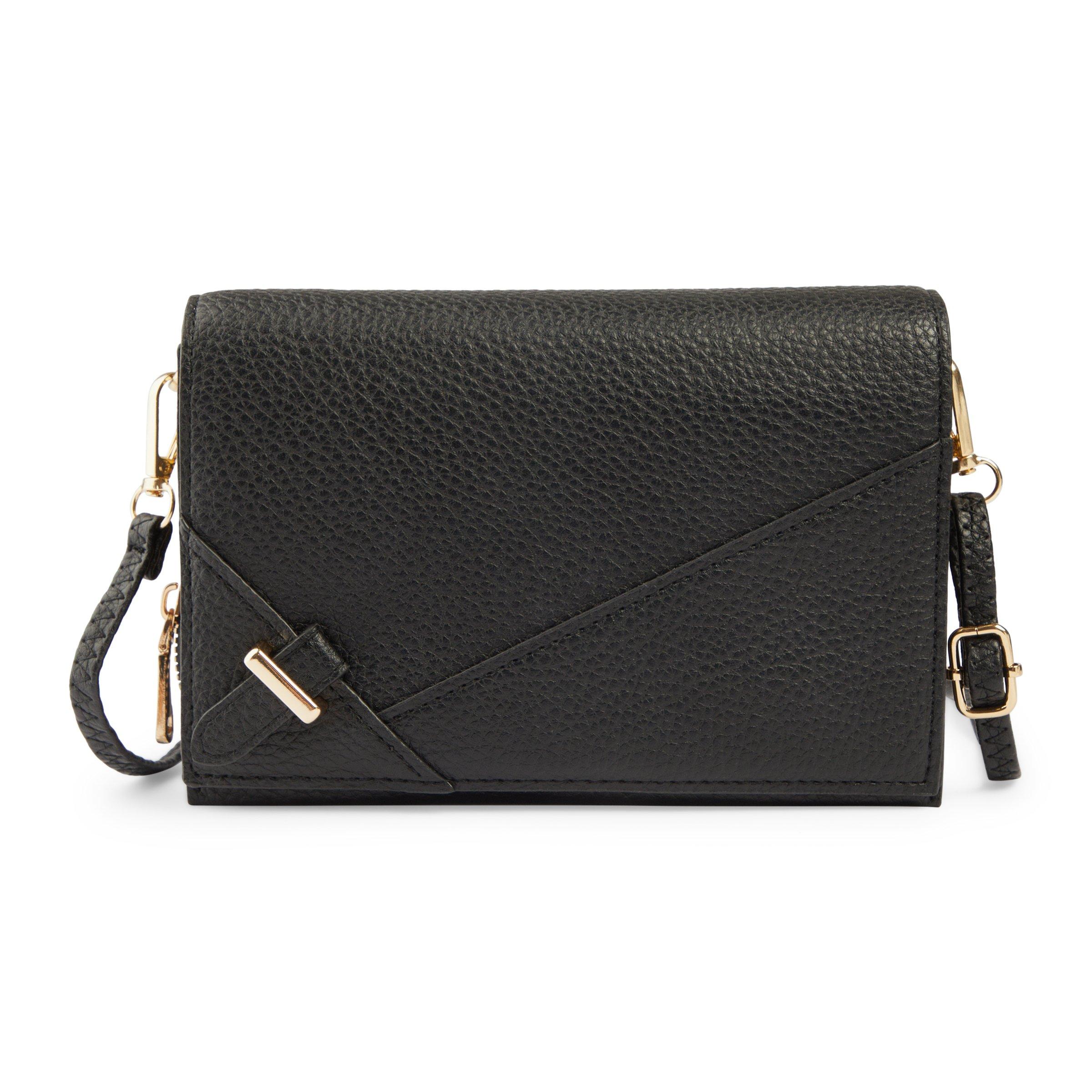 Black Multi-Compartment Satchel Bag (3241617) | Chameleon