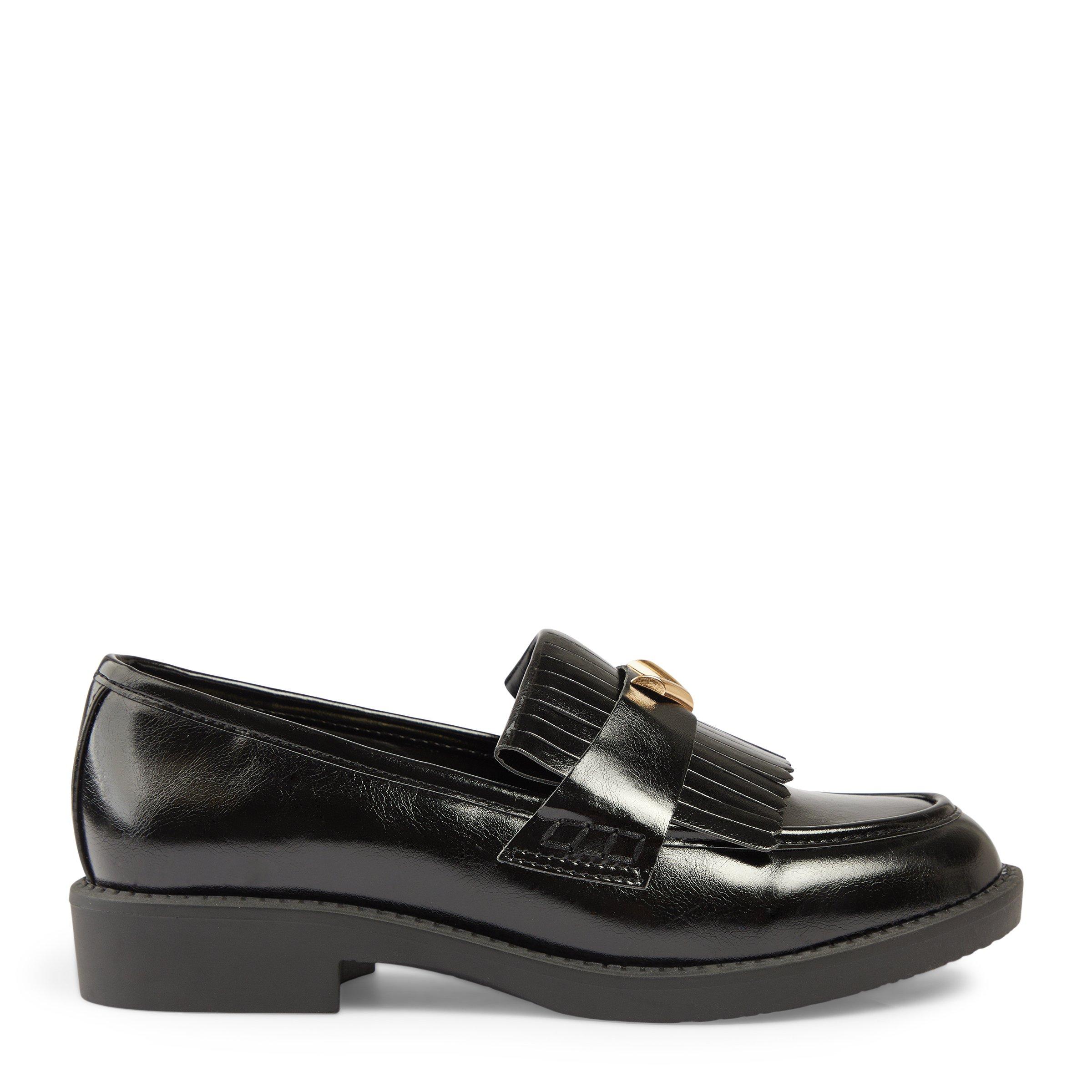 クラシック 184. FURT WANGLER MEMORIAL EDITION Black Fringe Loafers with Gold Buckle (3242001) | Inwear