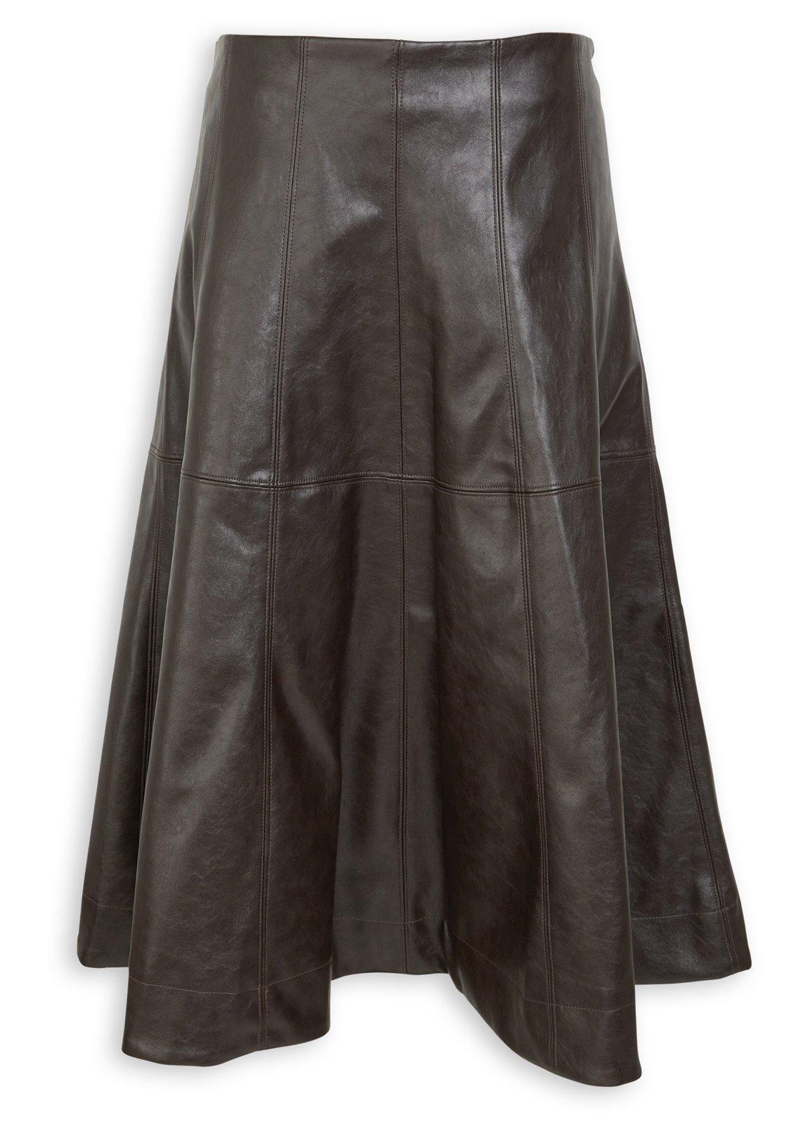Brown Pleather Full Skirt (3242305) | Truworths