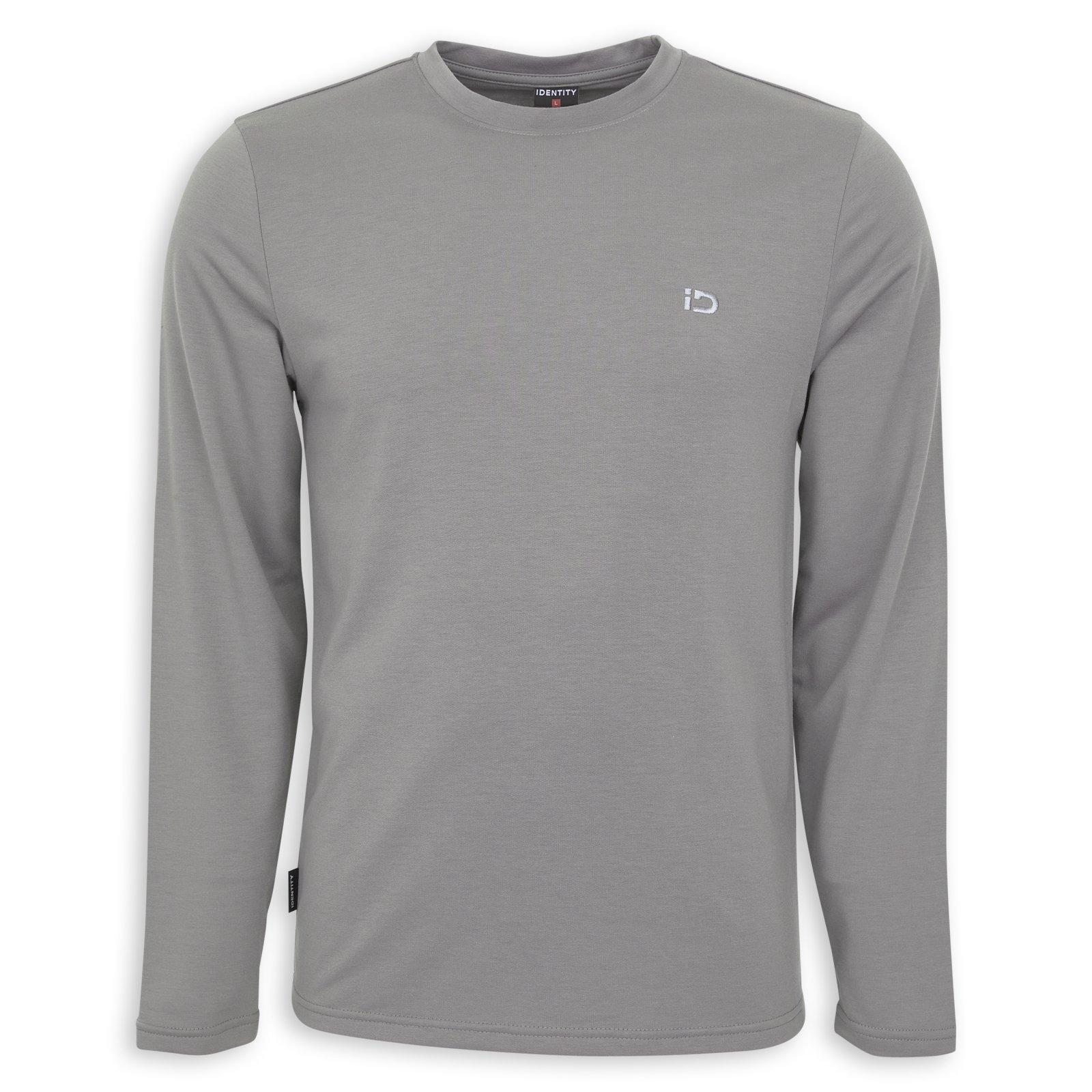 Grey Long Sleeve T-shirt (3242333) | Identity