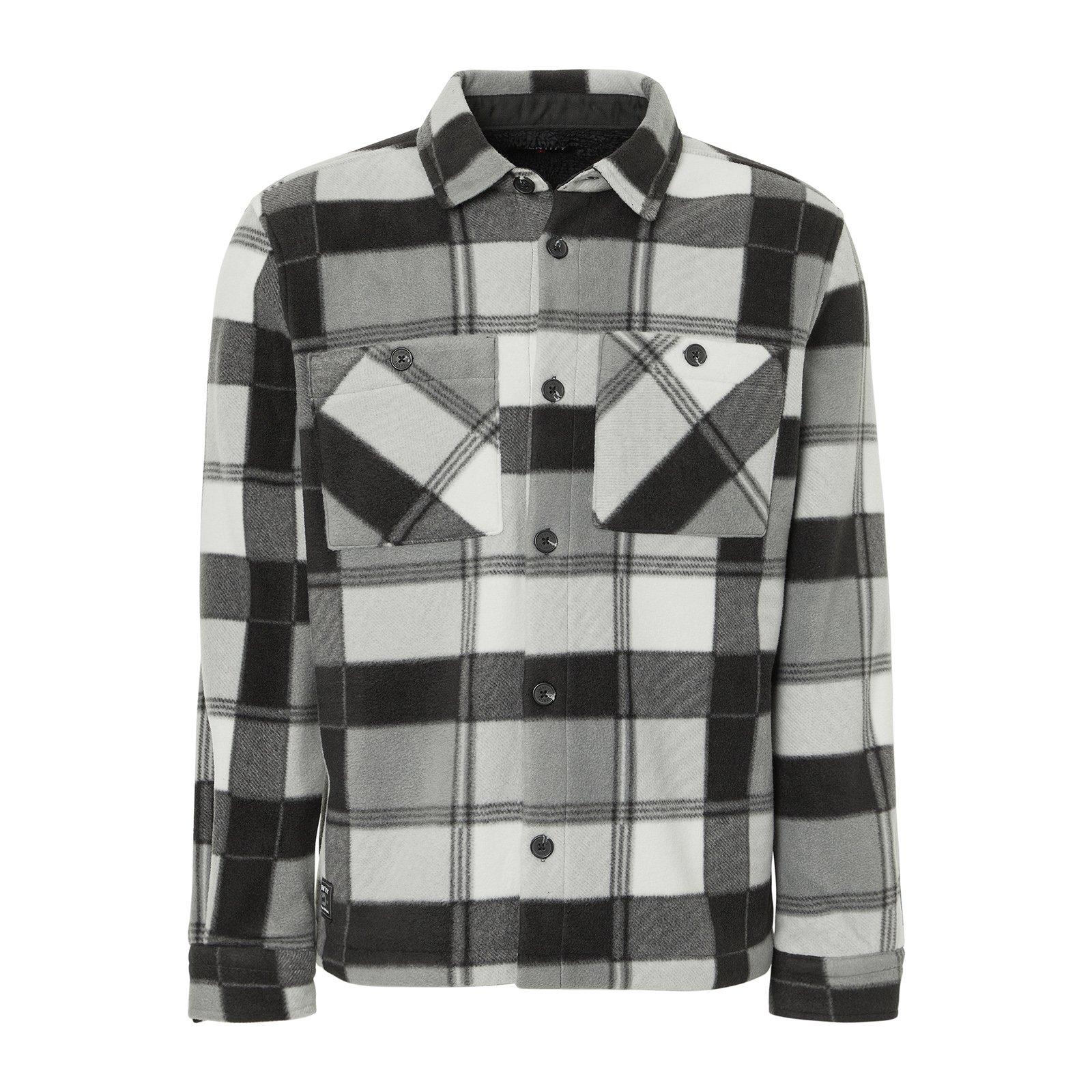 スタカリ Ombre Check Wool Shirt Sサイズ Grey Check Overshirt (3242337) | Identity
