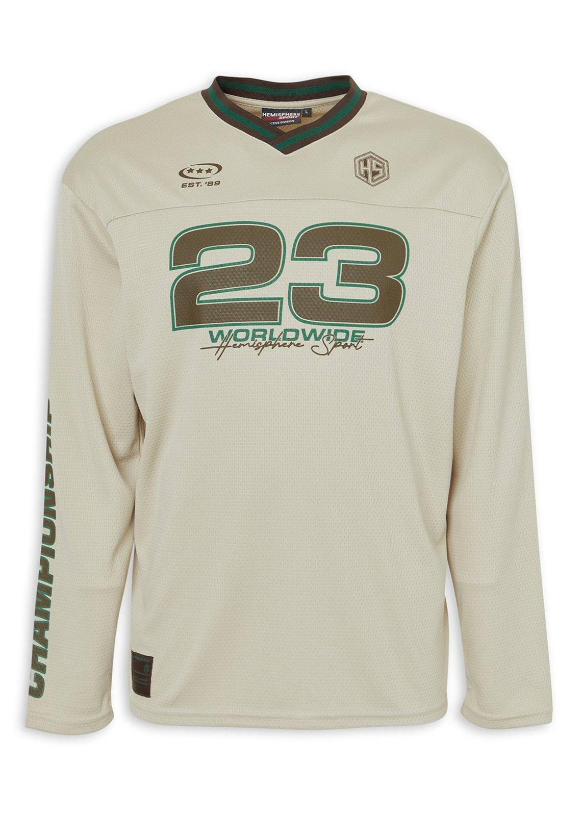 Beige Graphic Sports Jersey (3242421) | Hemisphere Sport