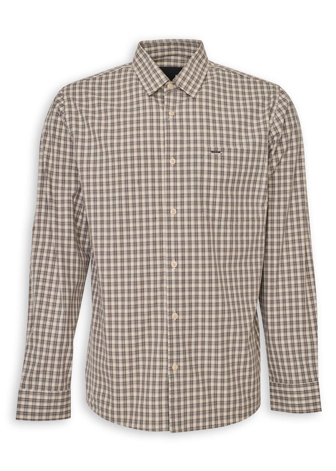 Brown Check Regular Fit Shirt (3242568) | UZZI