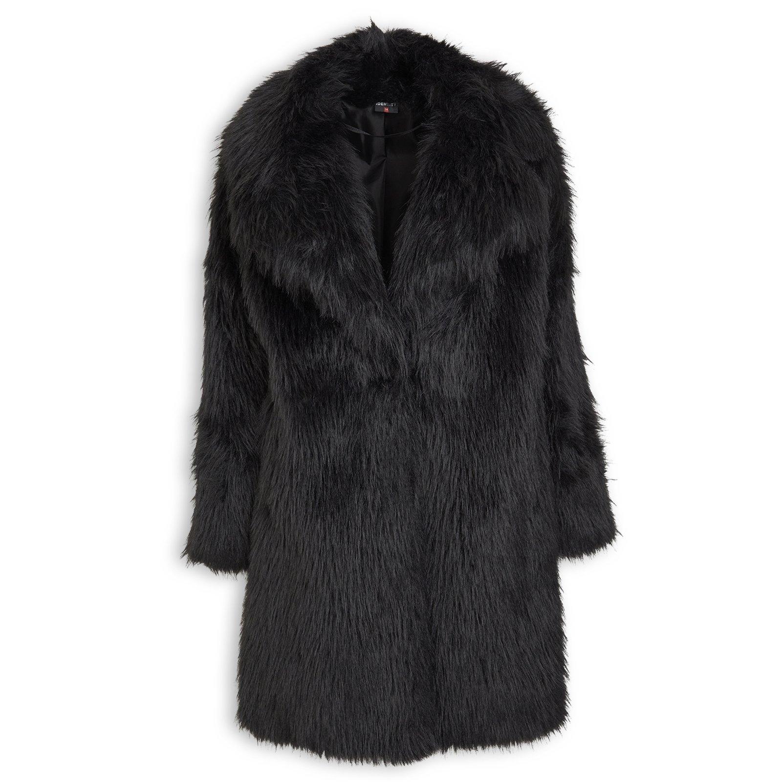 Black Luxe Fur Coat (3242747) | Identity
