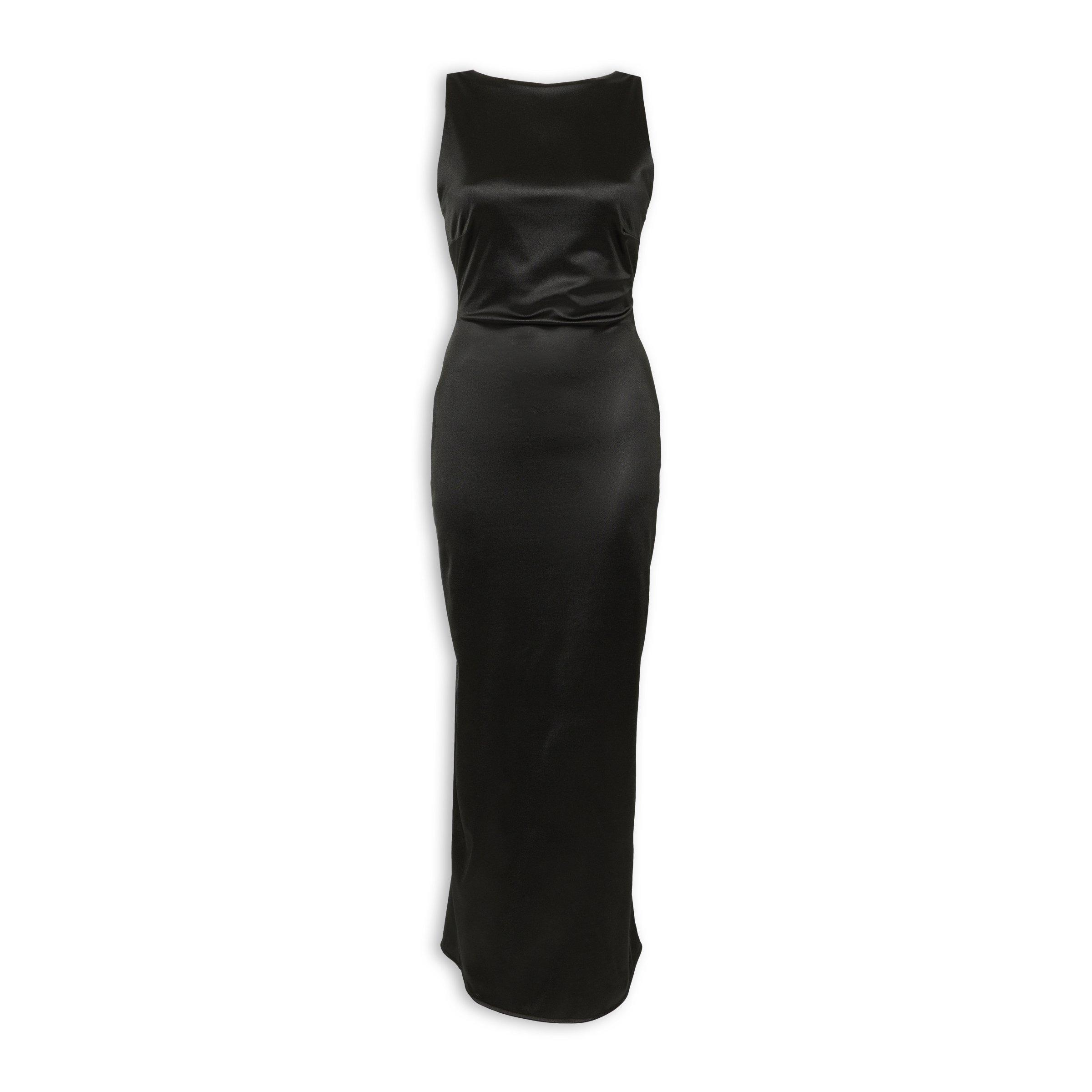 Black Draped Back Dress (3242796) | Arlow