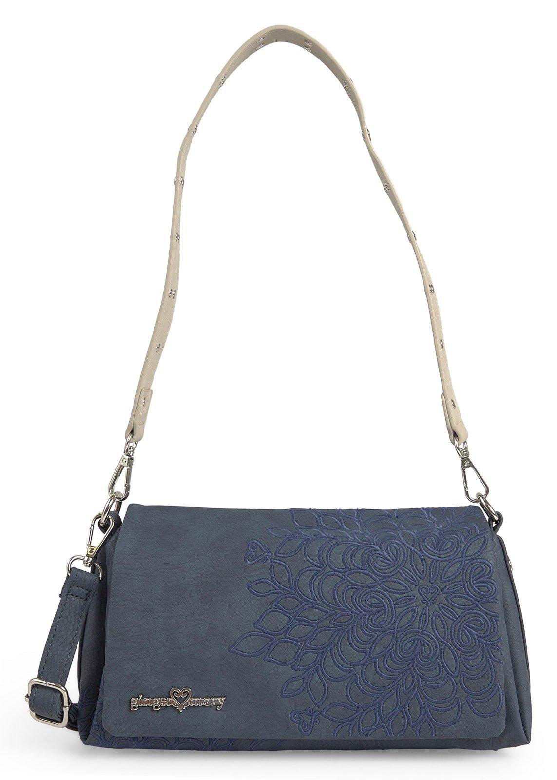 メモリー tmy Blue Embroidered Mandala Crossbody Bag (3242878) | Ginger Mary