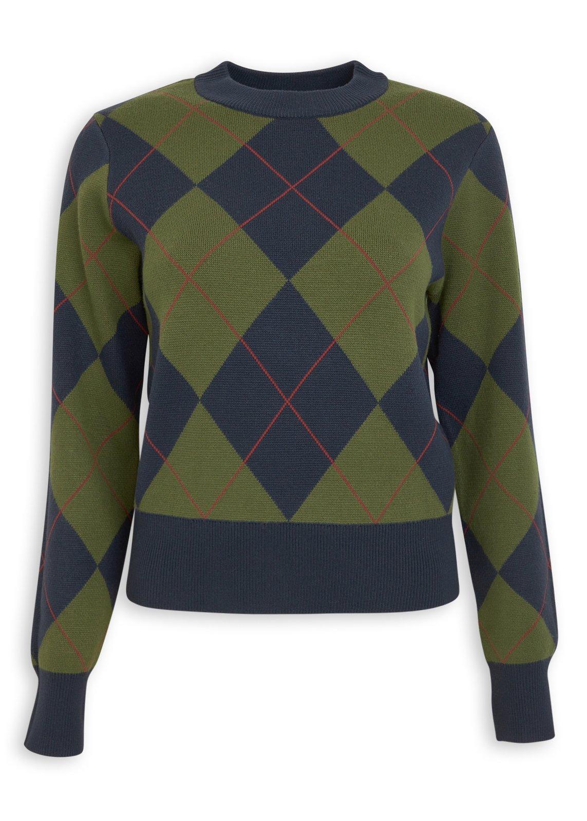 Green Multi Argyle Jersey (3242968) | Inwear