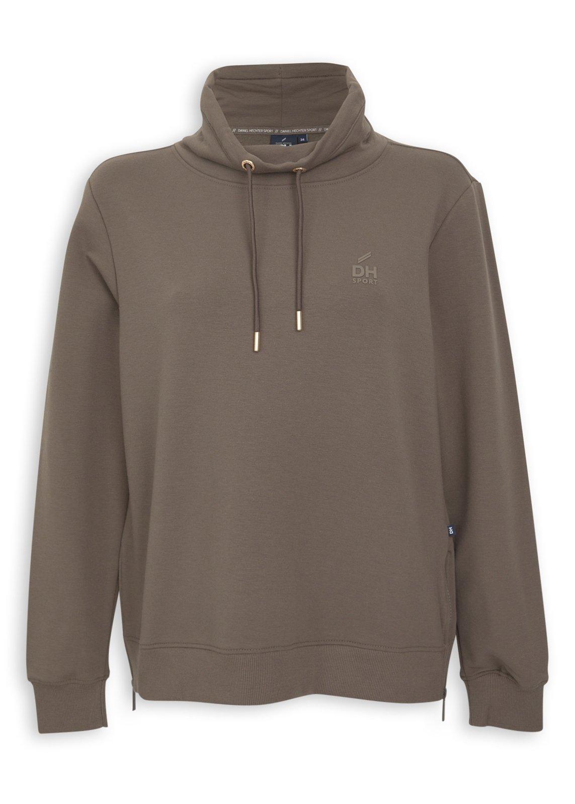 Brown Funnel Neck Hoodie (3242988) | Daniel Hechter