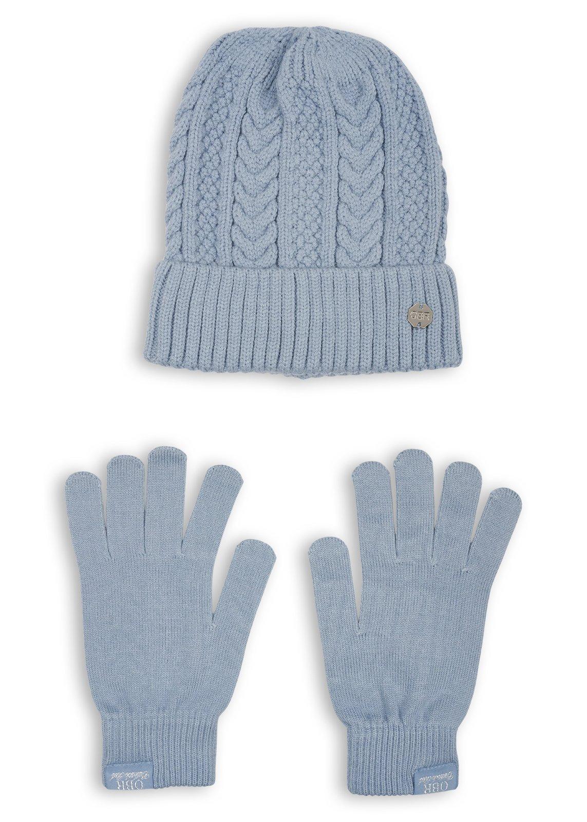 Blue Cable Knit Beanie & Glove Set (3243279) | OUTBACK RED
