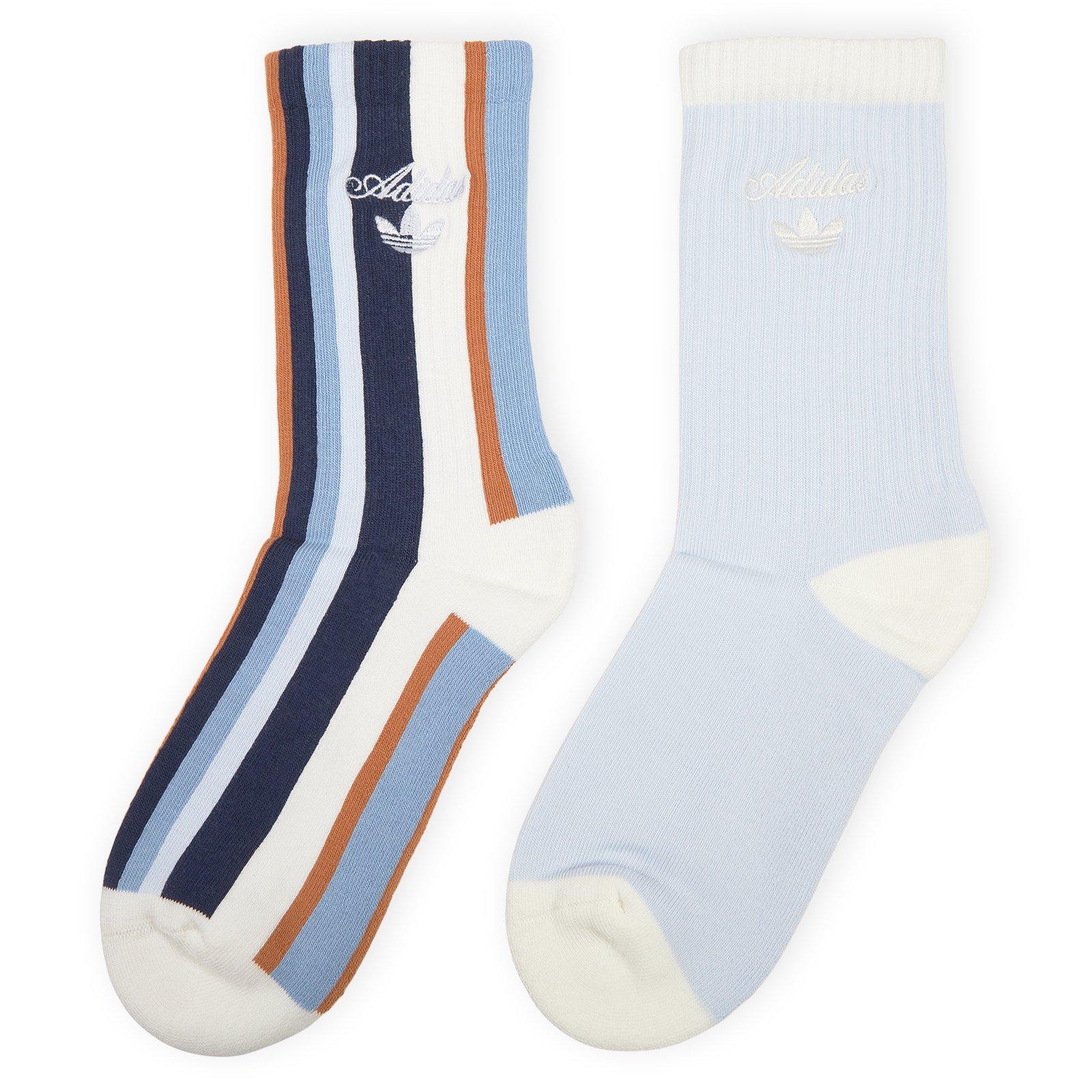 Blue 2pk Crew Socks (3243323) | Adidas