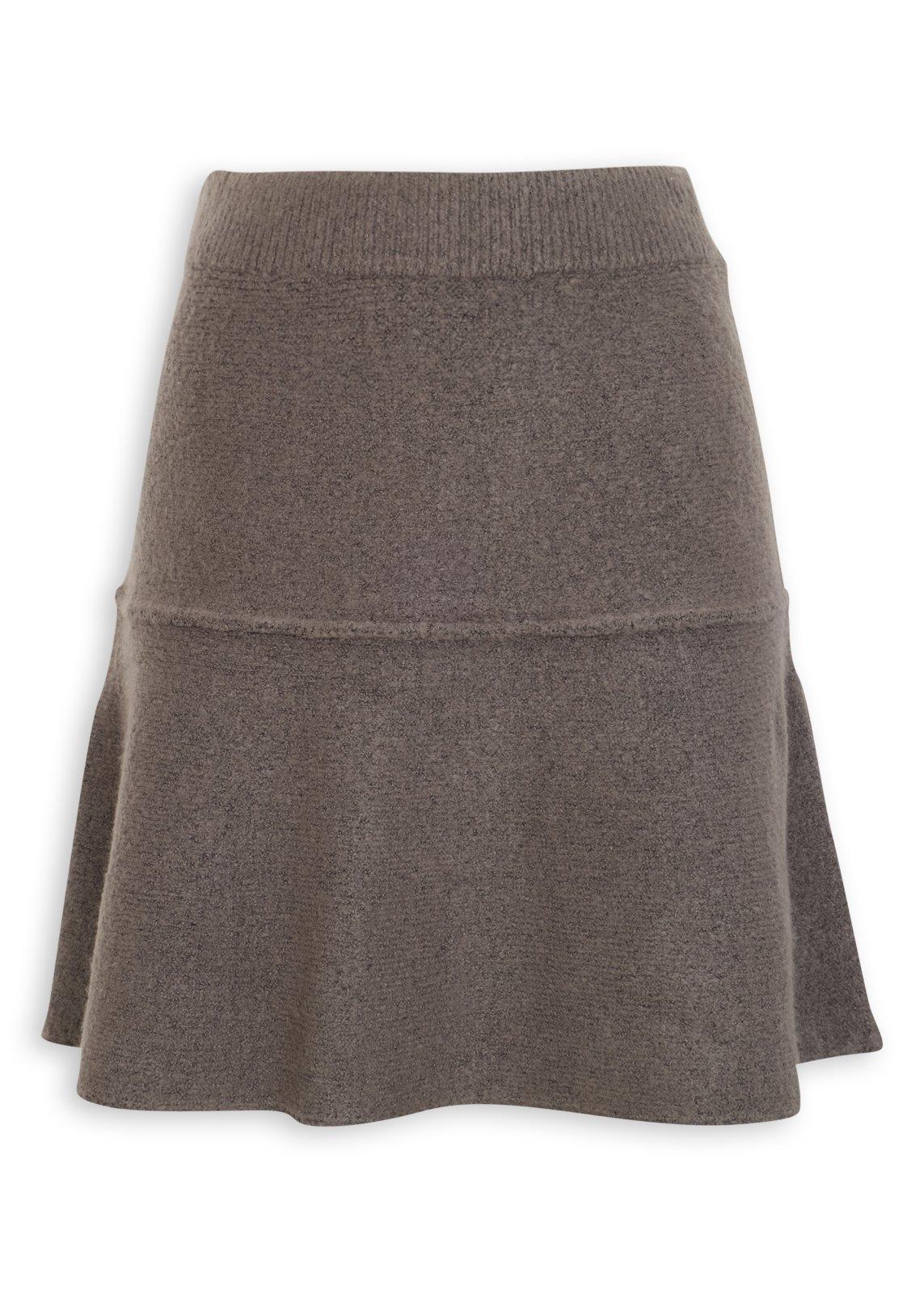 Grey Flared Knitwear Skirt (3243562) | Inwear