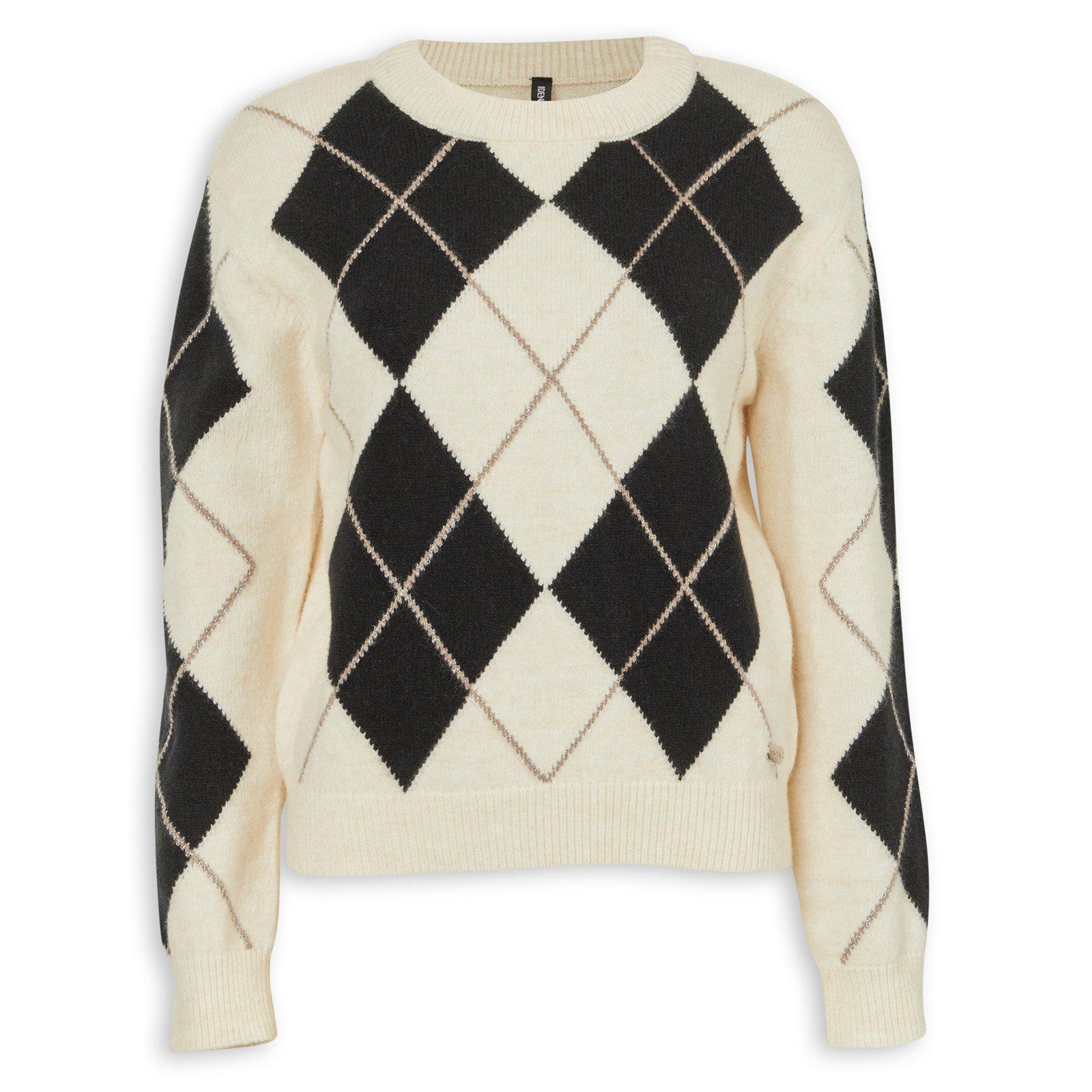 トップス house on the hill Tee (Argyle) 90 Beige Argyle Jumper Top (3243571) | Identity