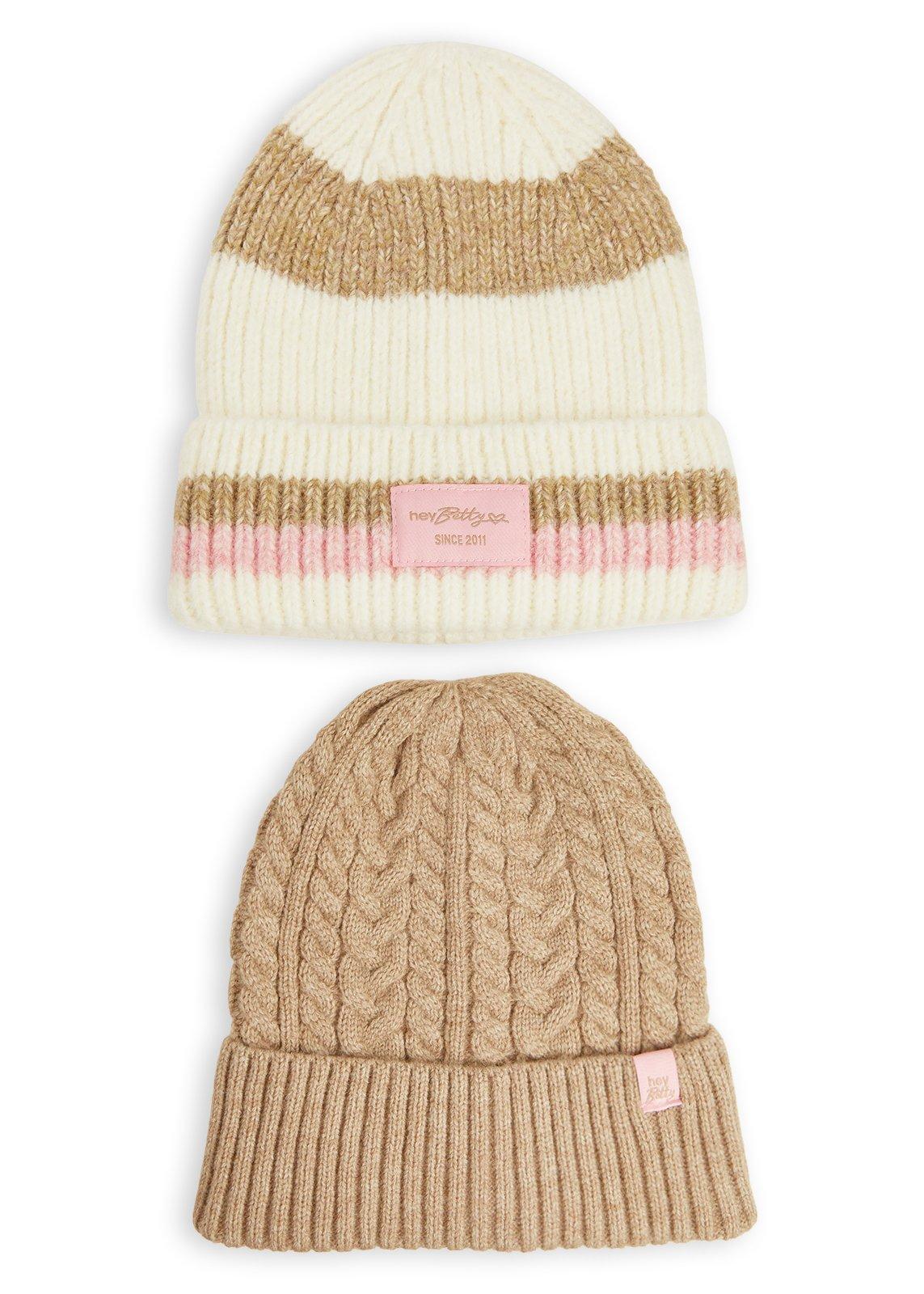 2-Pack Knitted Beanies (3243772) | Hey Betty