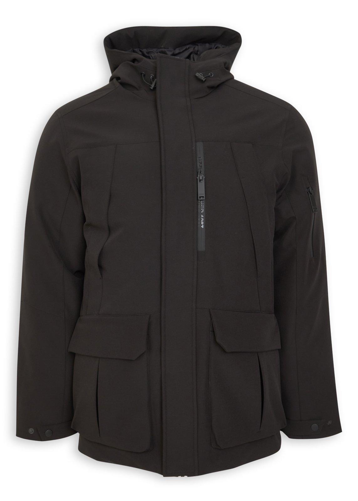 Black Parka Jacket (3243784) | UZZI