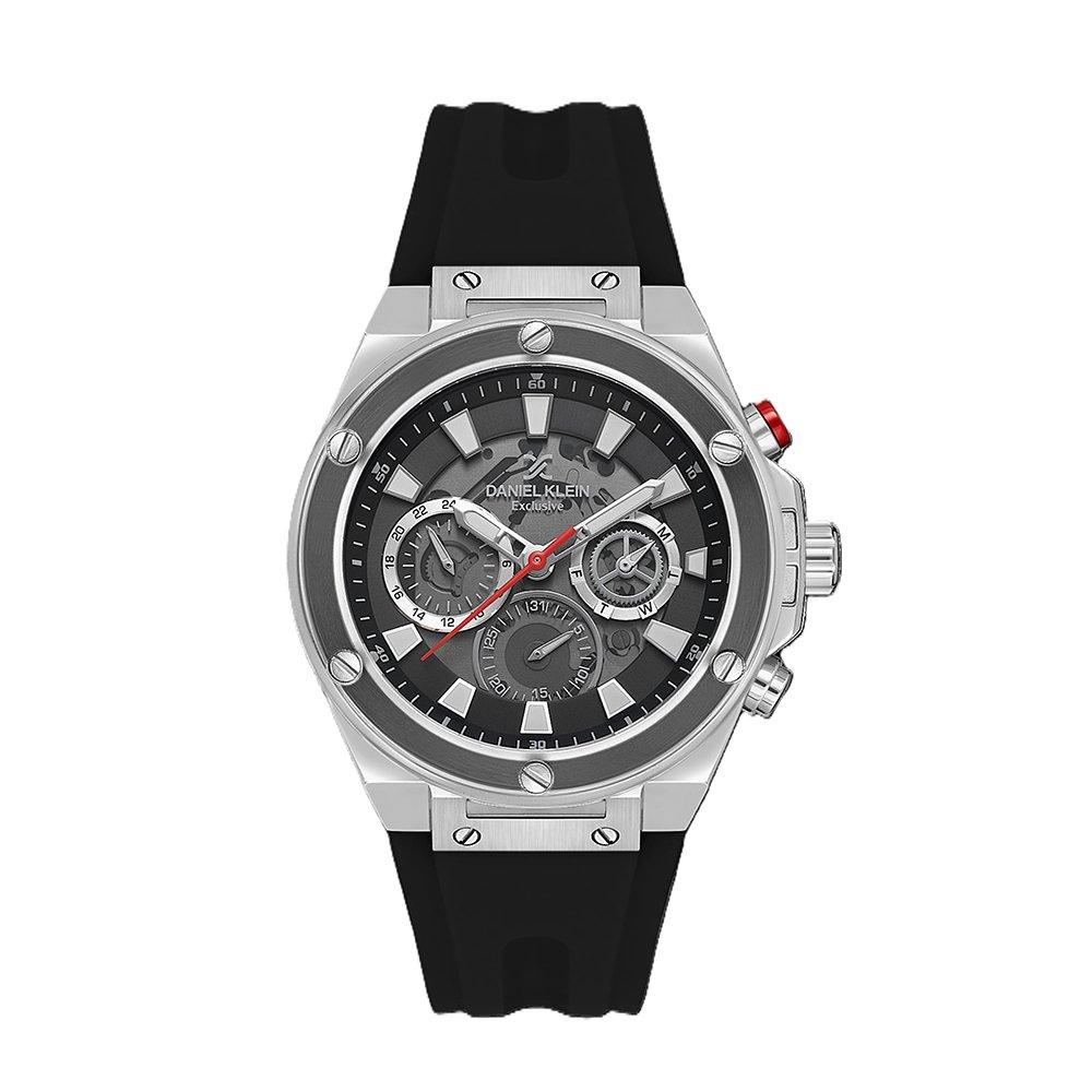 Black Silicone Chrono Watch (3247184) | Daniel Klein