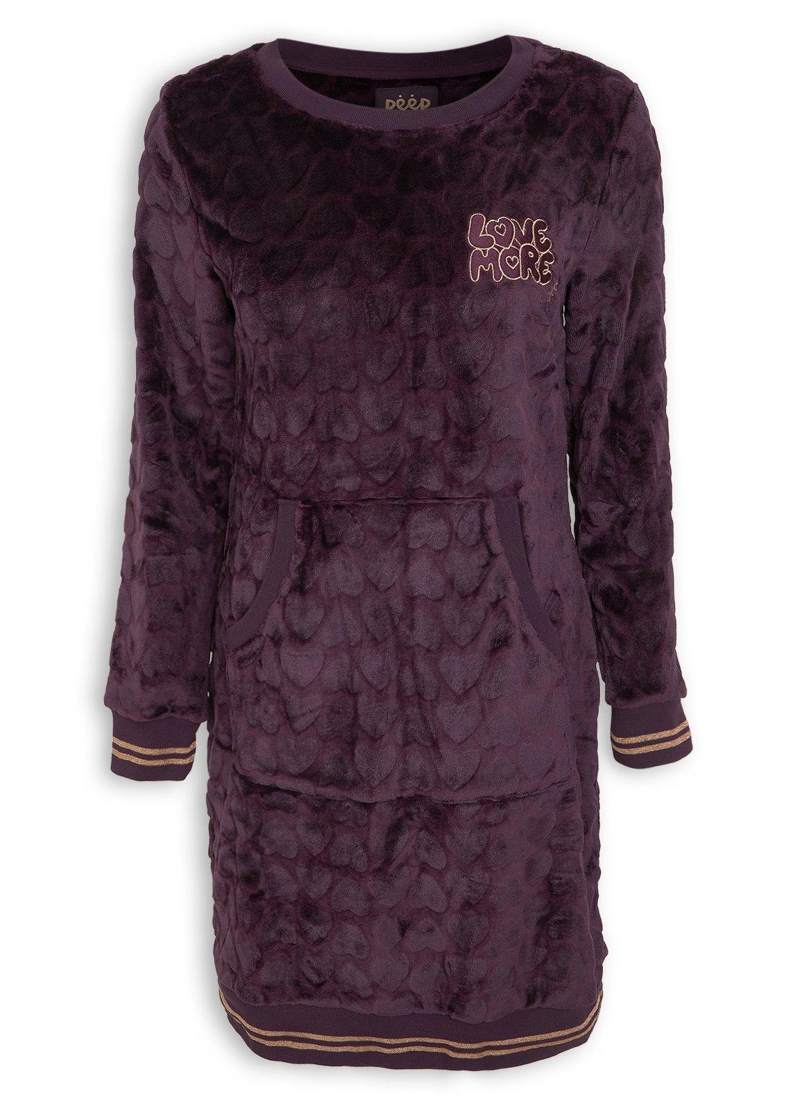 Plum Embossed Plush Sleepdress (3247467) | Peep