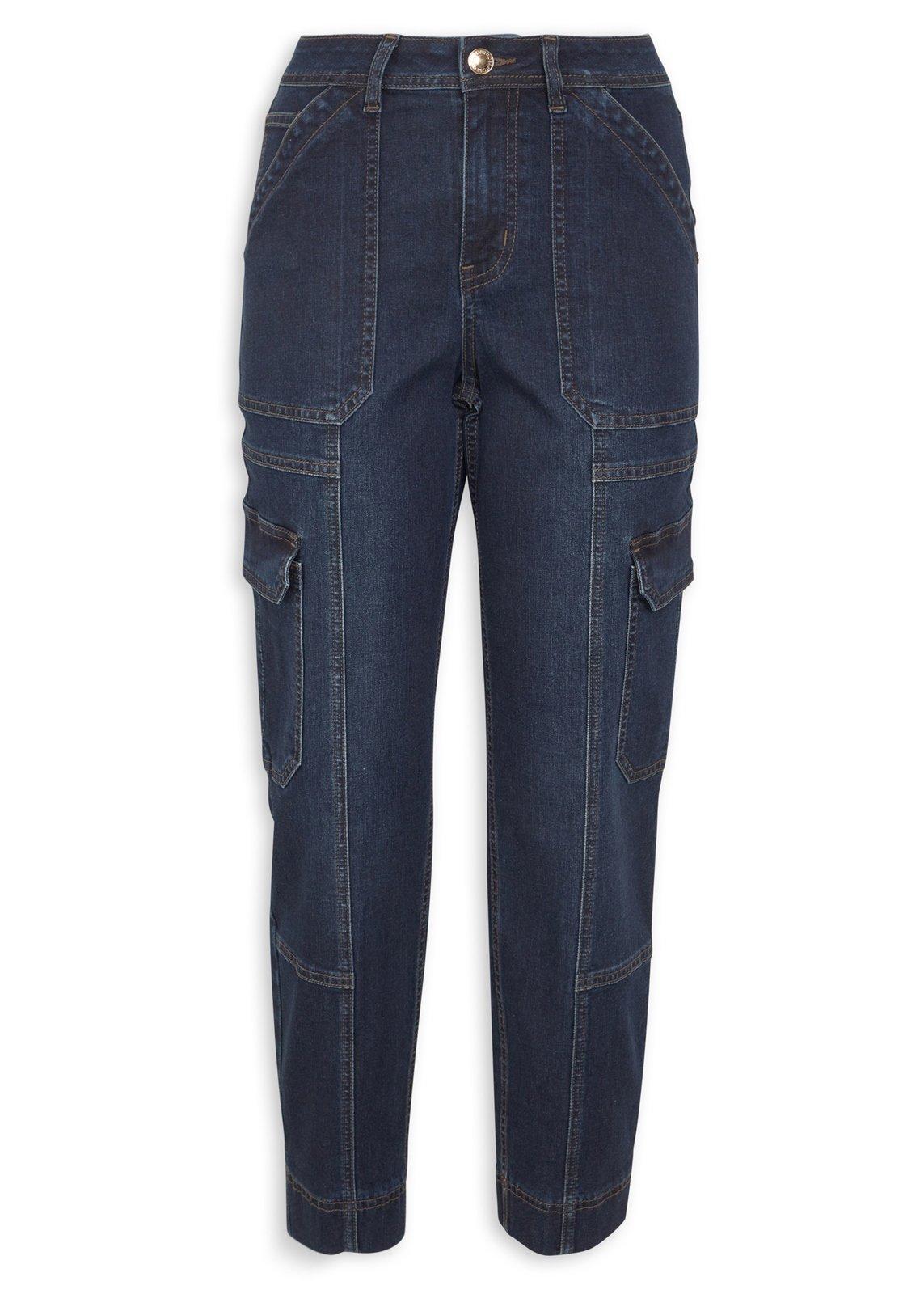 Dark Indigo Slim Cargo Jeans (3249664) | OUTBACK RED