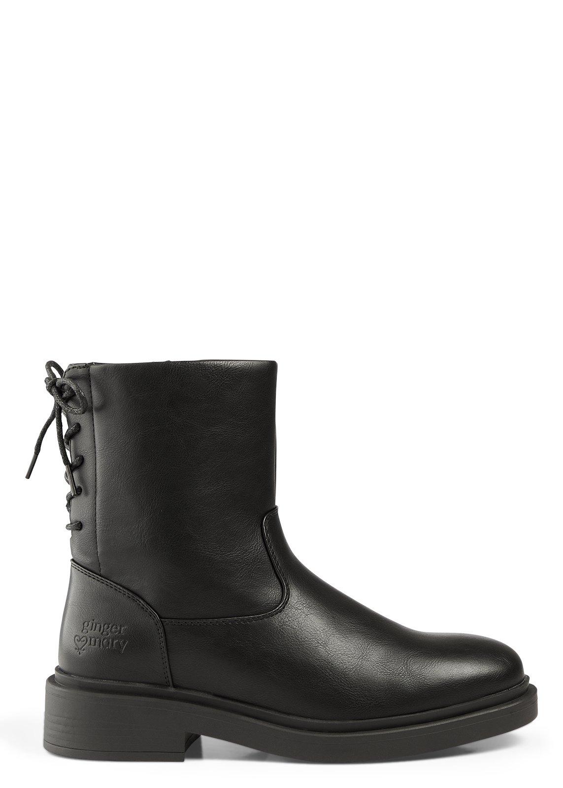 Black Lace Up Ankle Boots (3249776) | Ginger Mary