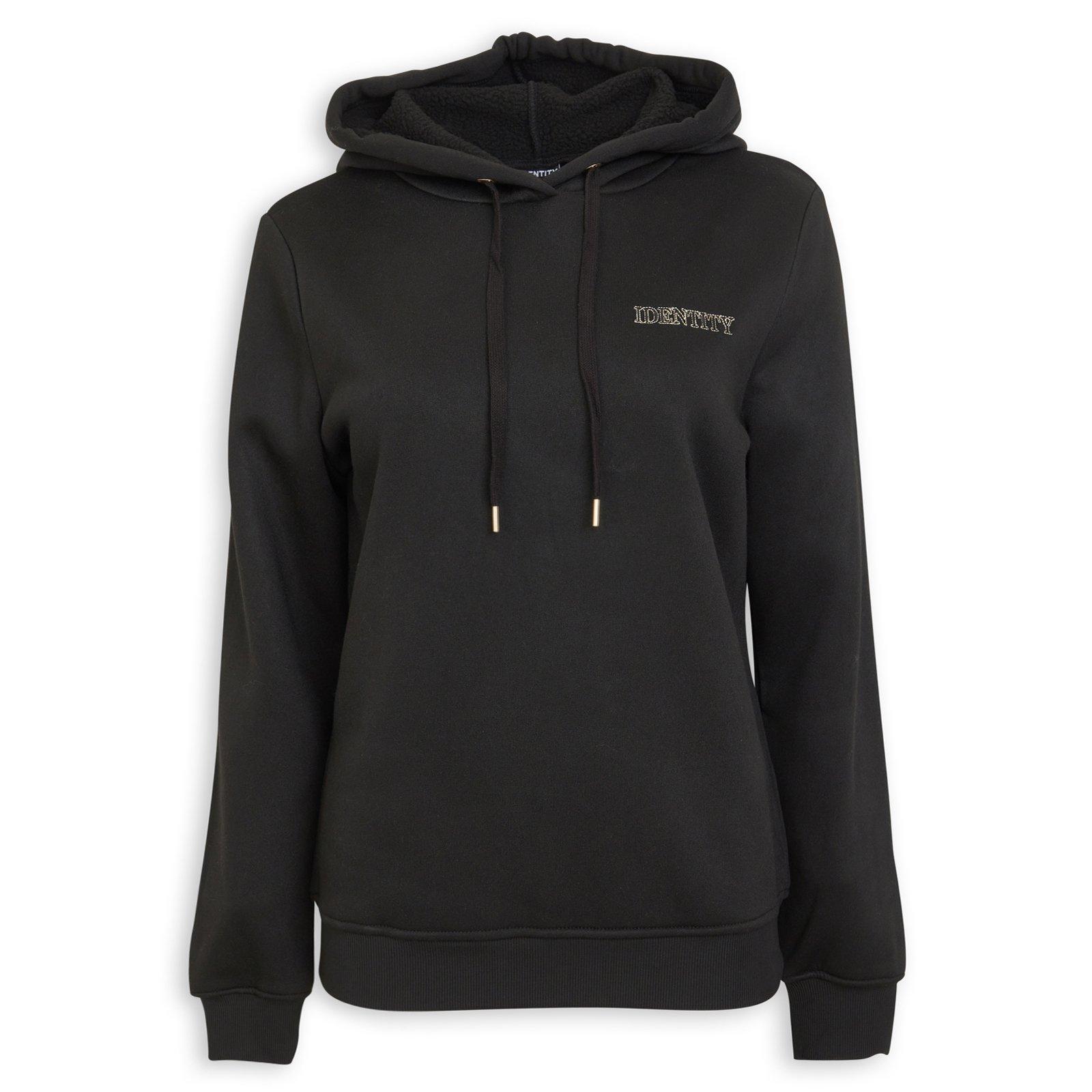Black Sherpa Lined Hoody (3250028) | Identity