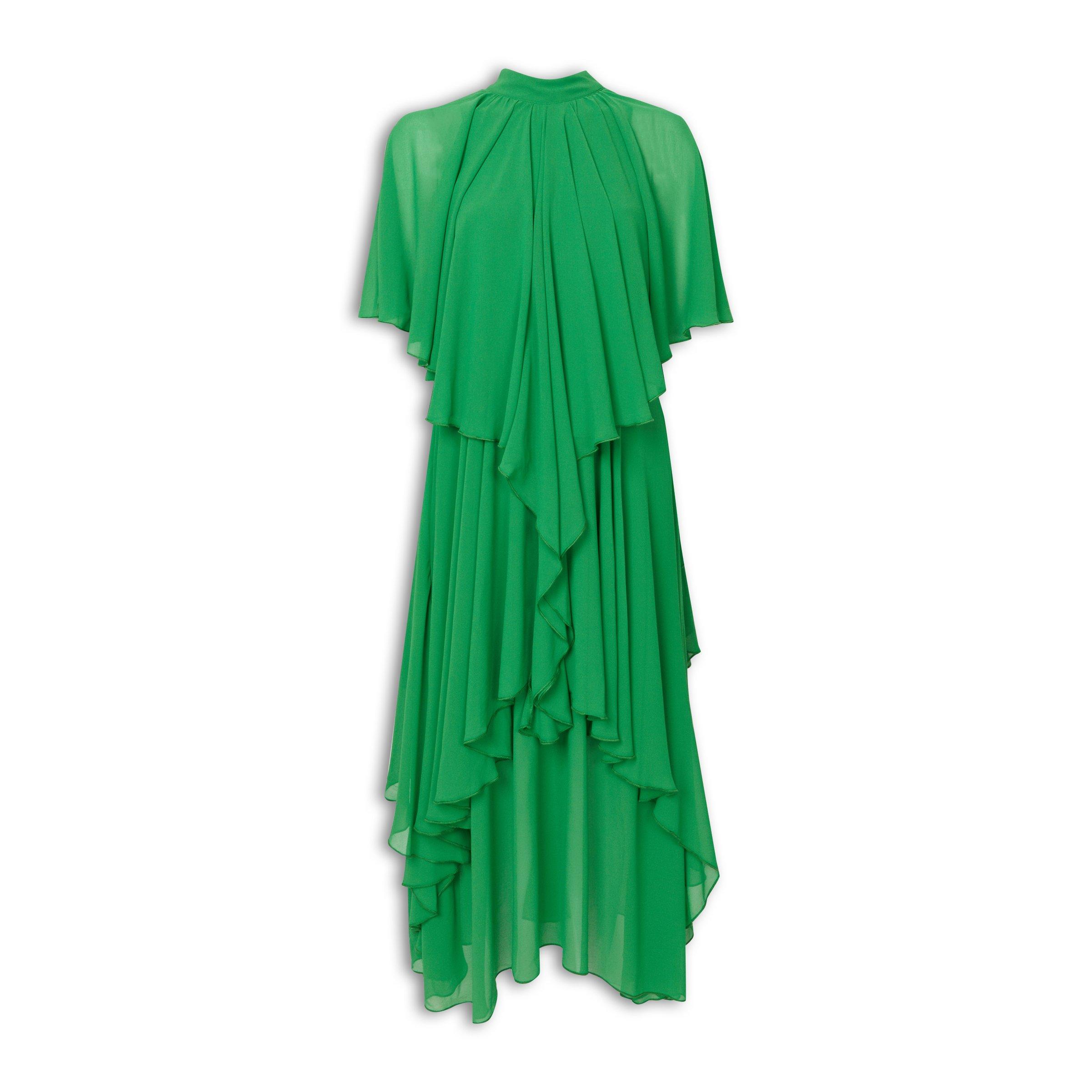 Green Chiffon Dress (3250464) | X&O Ladies