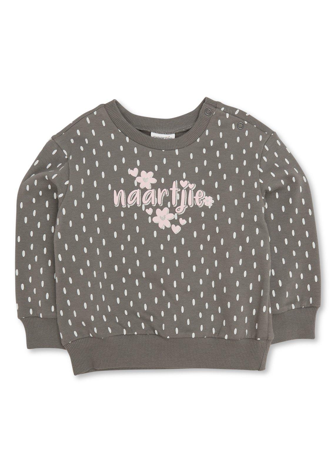 BABY L セーター　新品未開封 No８ Baby Girls Grey Spot Sweatshirt (3250629) | Naartjie