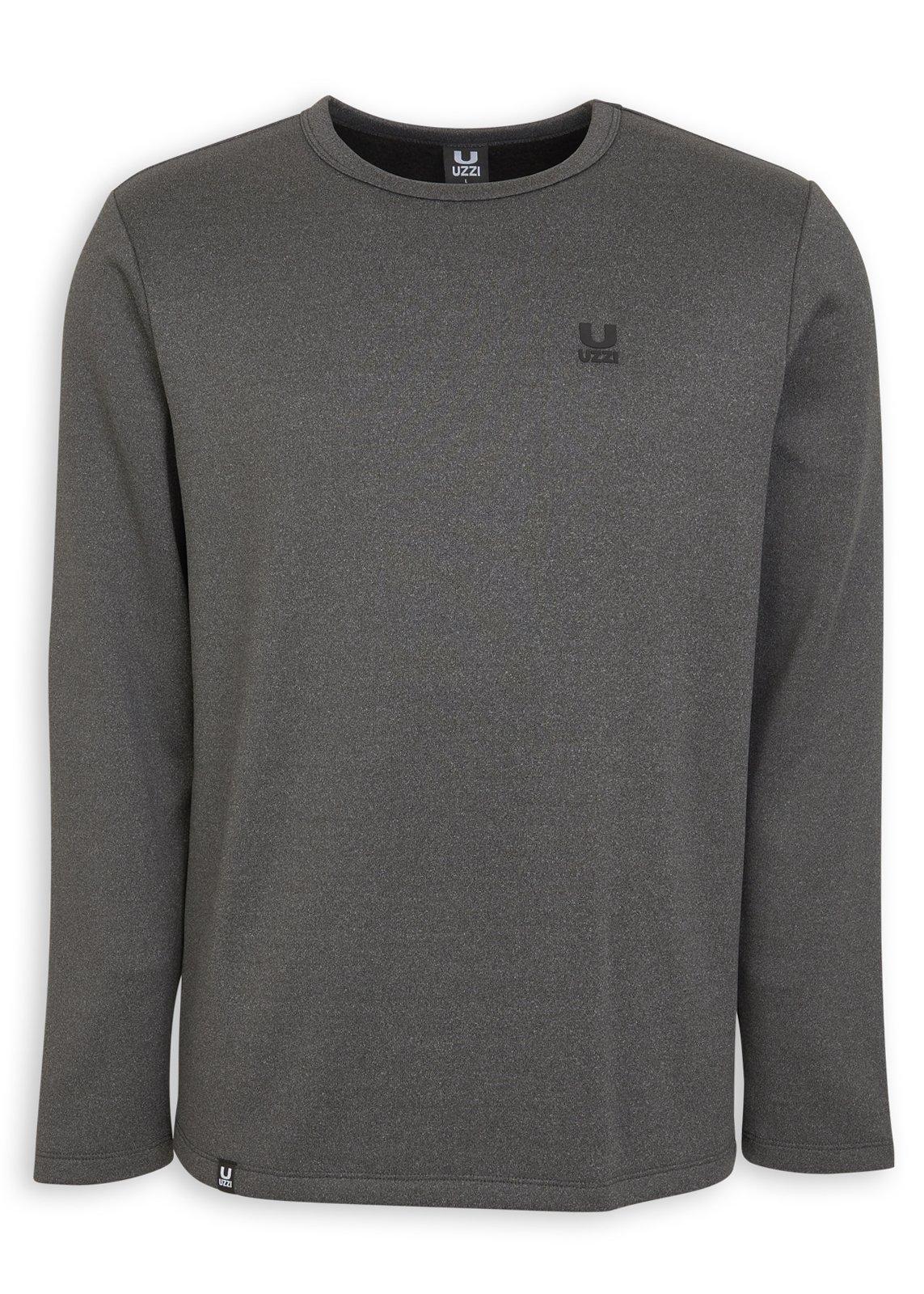 Charcoal Grey Long Sleeve T-shirt (3250832) | UZZI