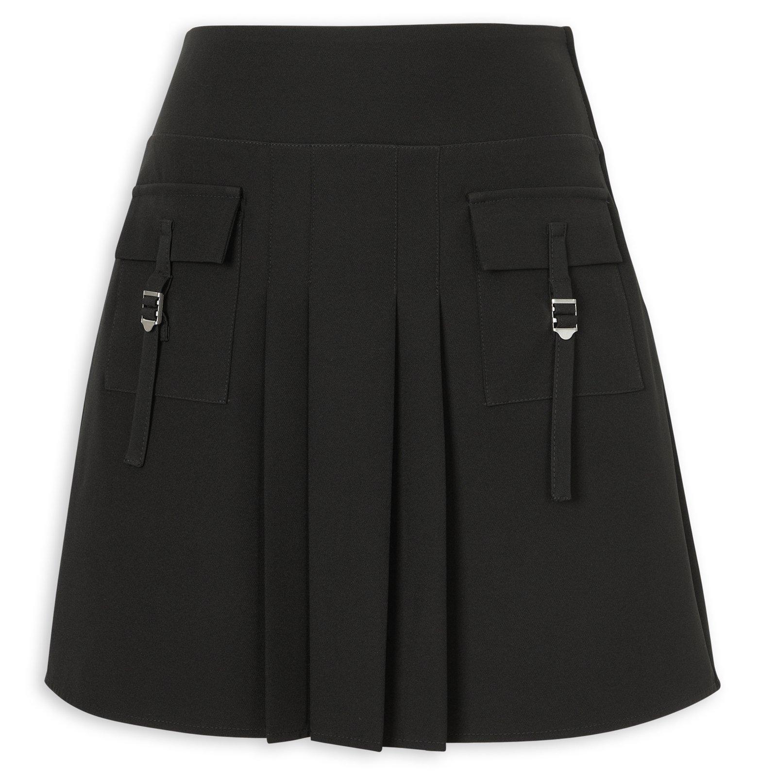 Black Utility Mini Skirt (3250962) | Identity