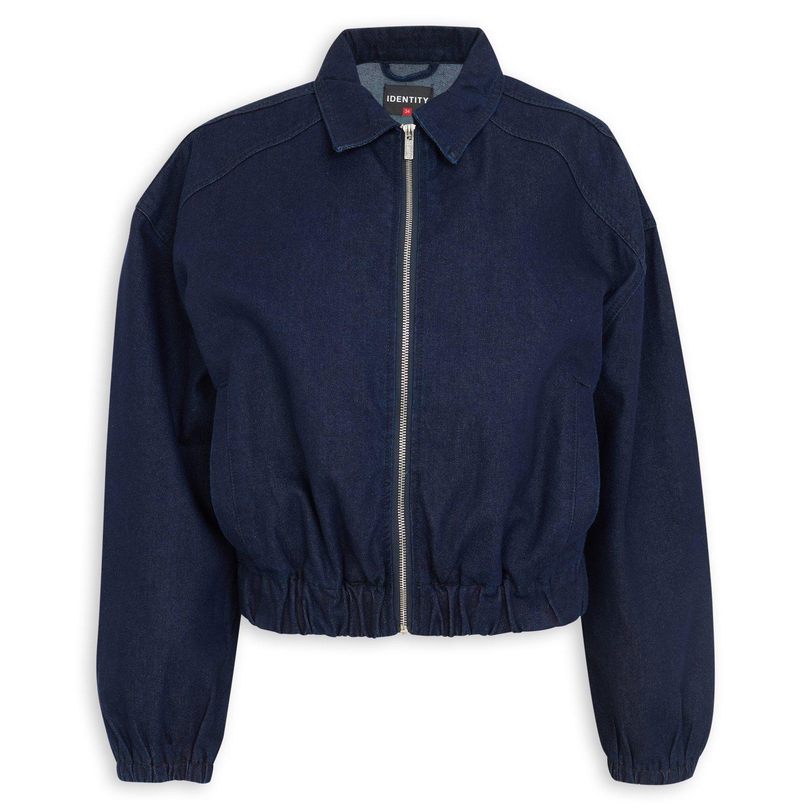Blue Denim Bomber Jacket (3251200) | Identity