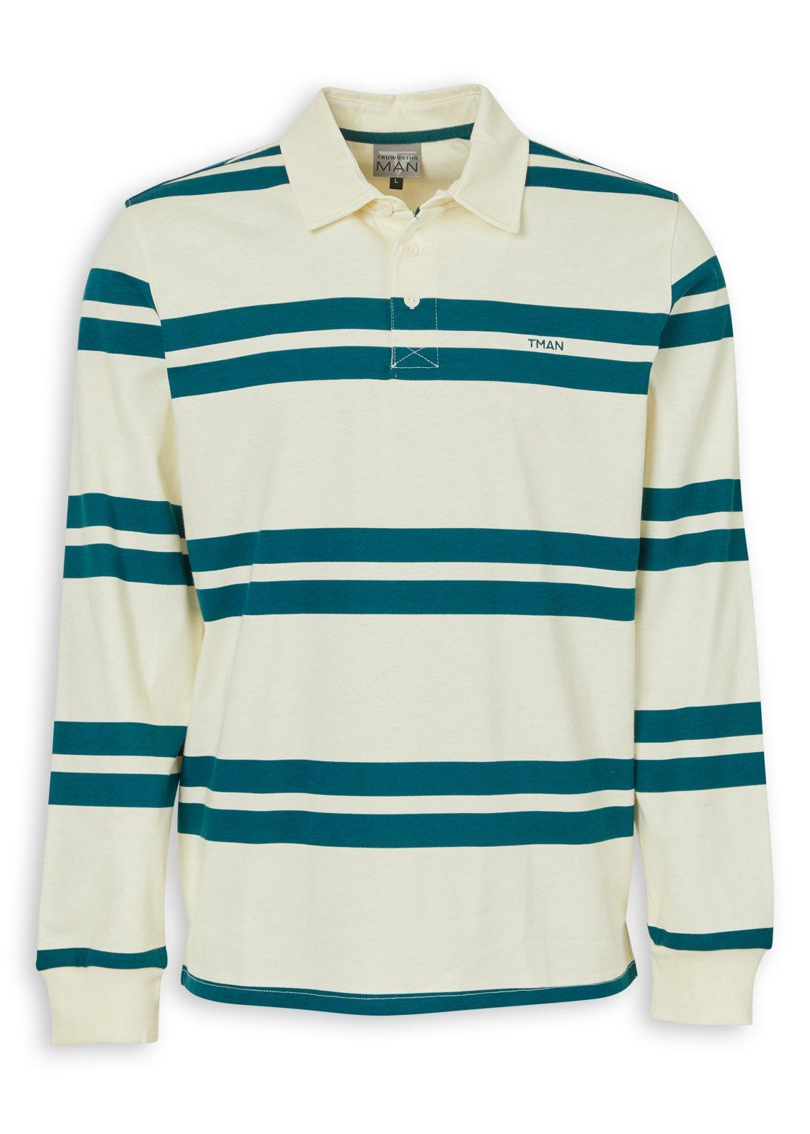 Beige Stripe Rugby Jersey (3251507) | Truworths Man