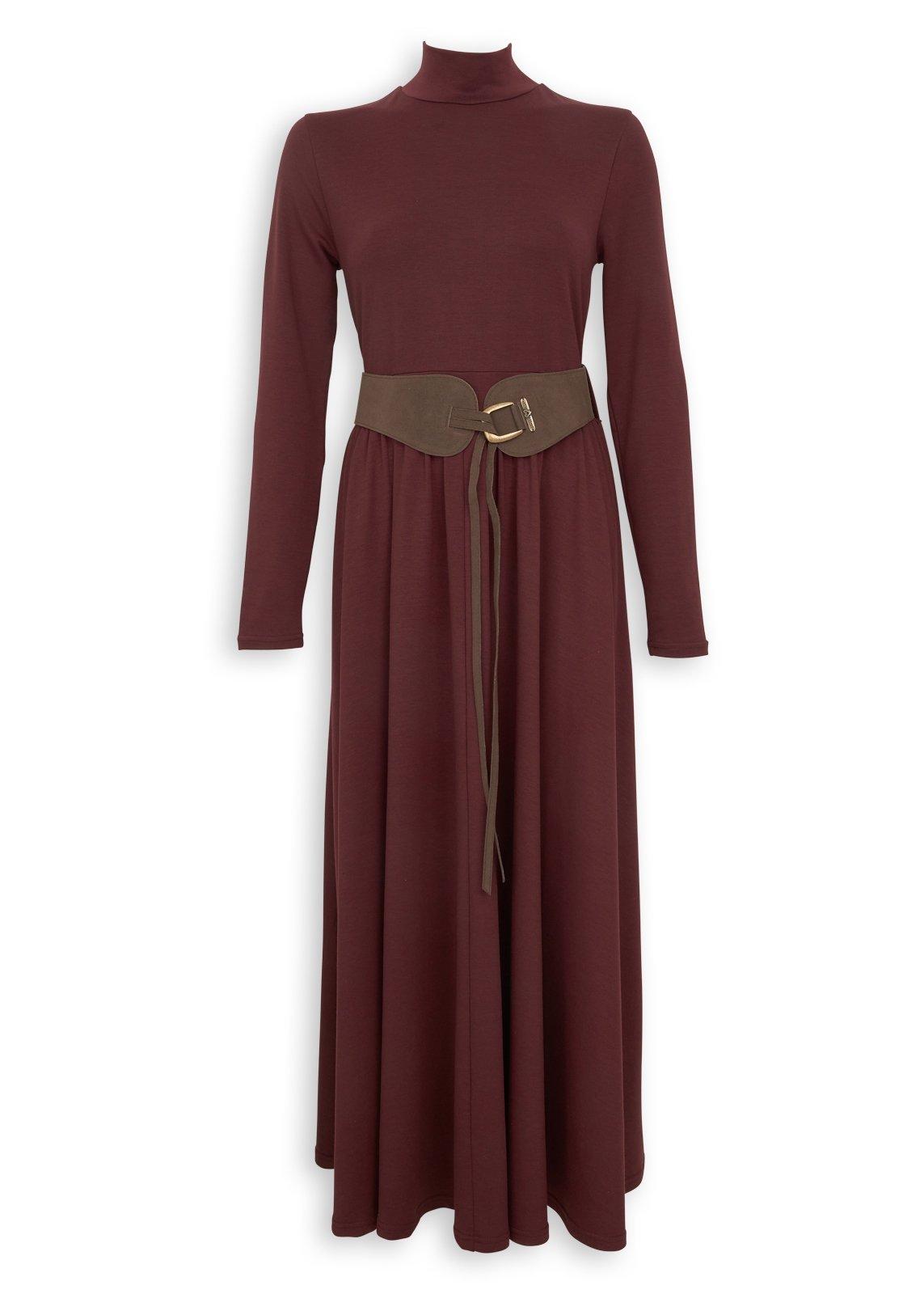 High Neck Belted Maxi Dress (3251883) | Ginger Mary