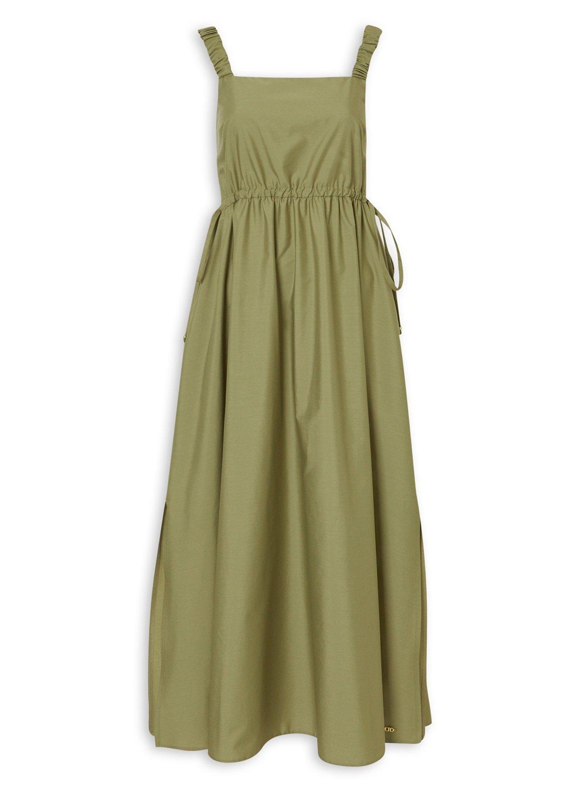 Sierra Utility Midi Dress - Dusky Green
