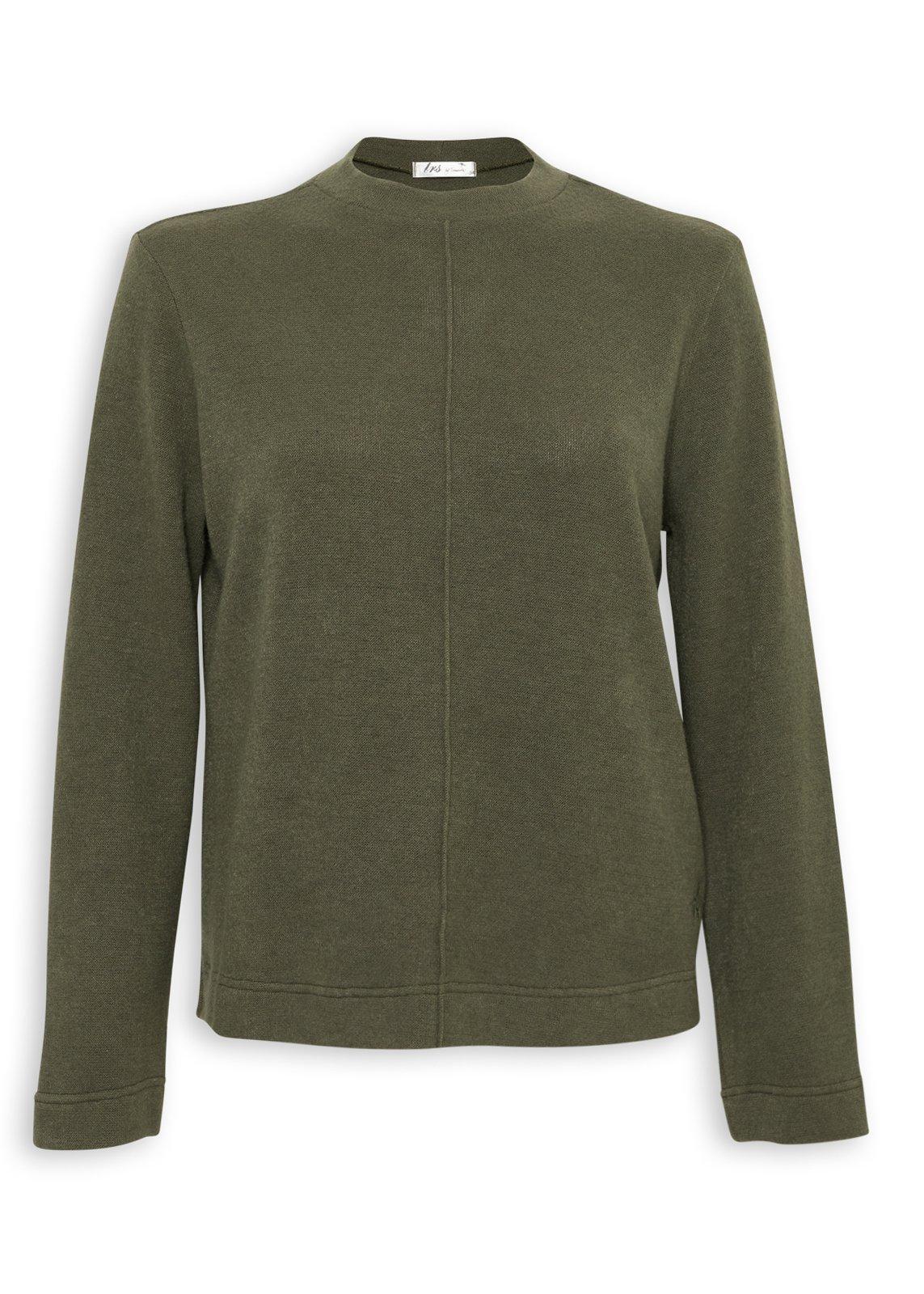 Green Knit Top with Seam Detail (3251944) | TRS