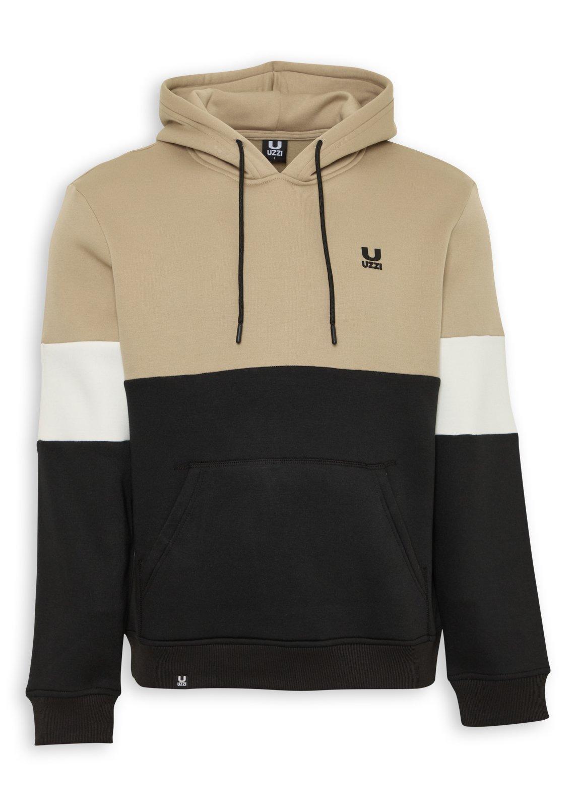 トップス QUASI Beige Colourblocked Hoodie (3251961) | UZZI