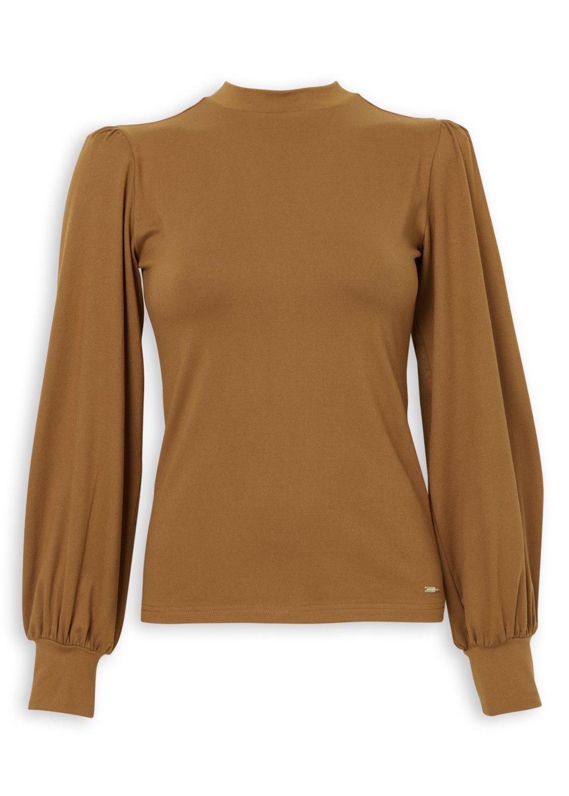 Tan Fitted Knit Top (3252289) | Finnigans