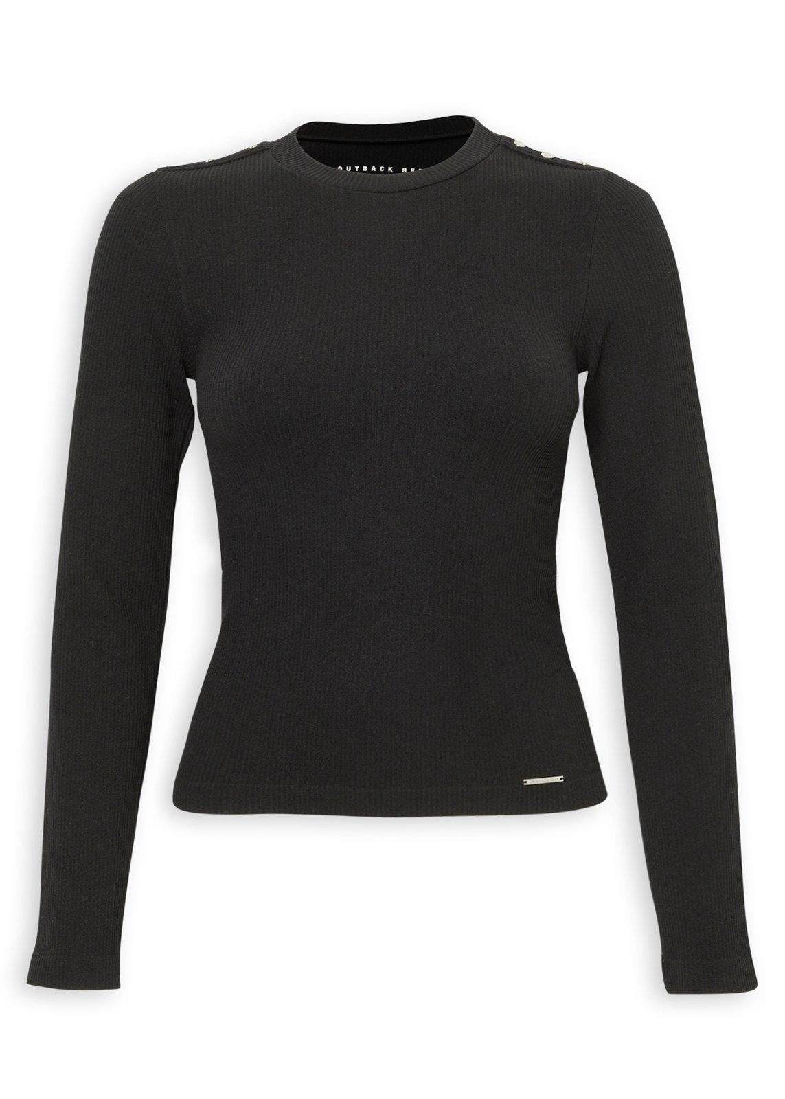 Black Seamless Long Sleeve Top (3252595) | OUTBACK RED